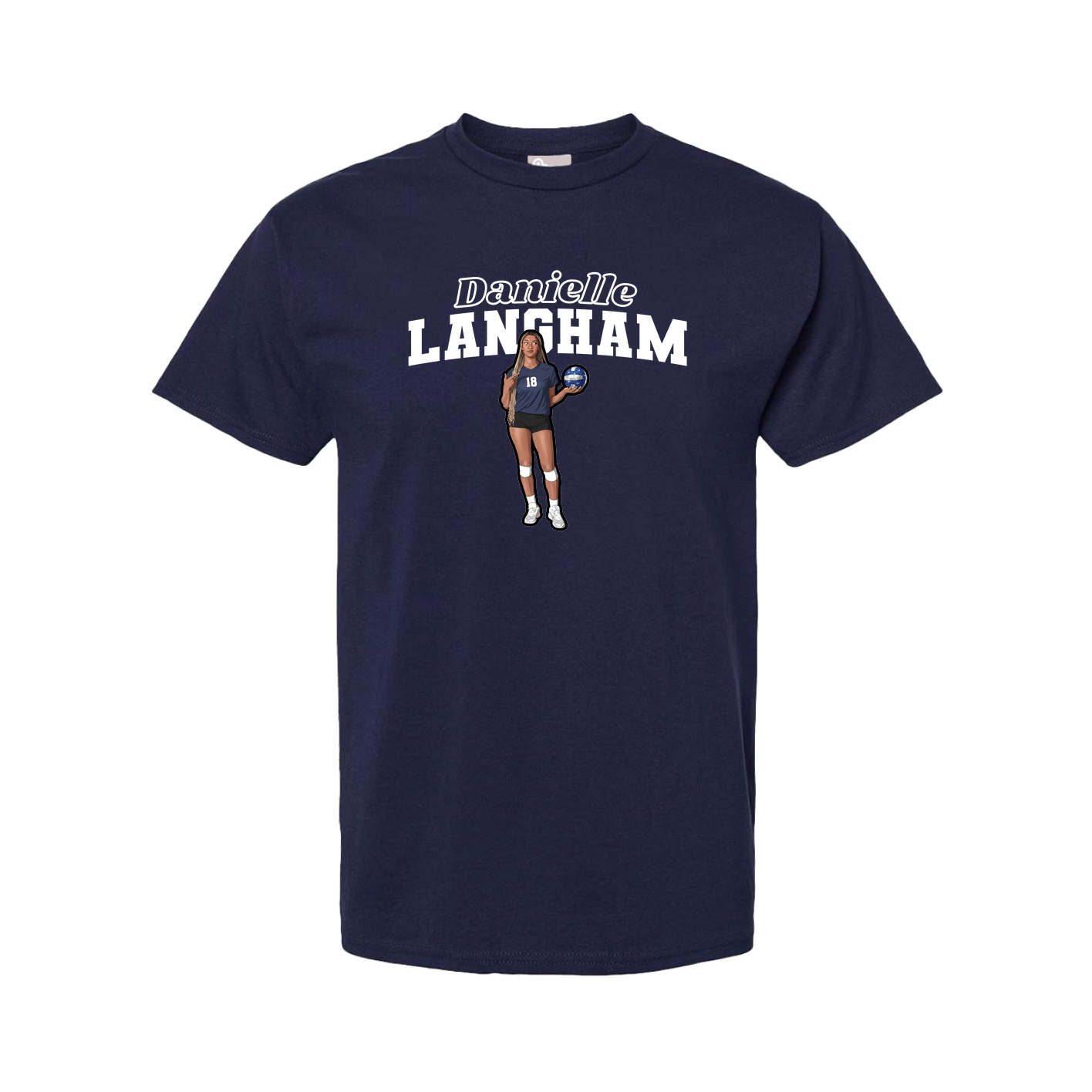Youth Tee — Name Arch in Navy