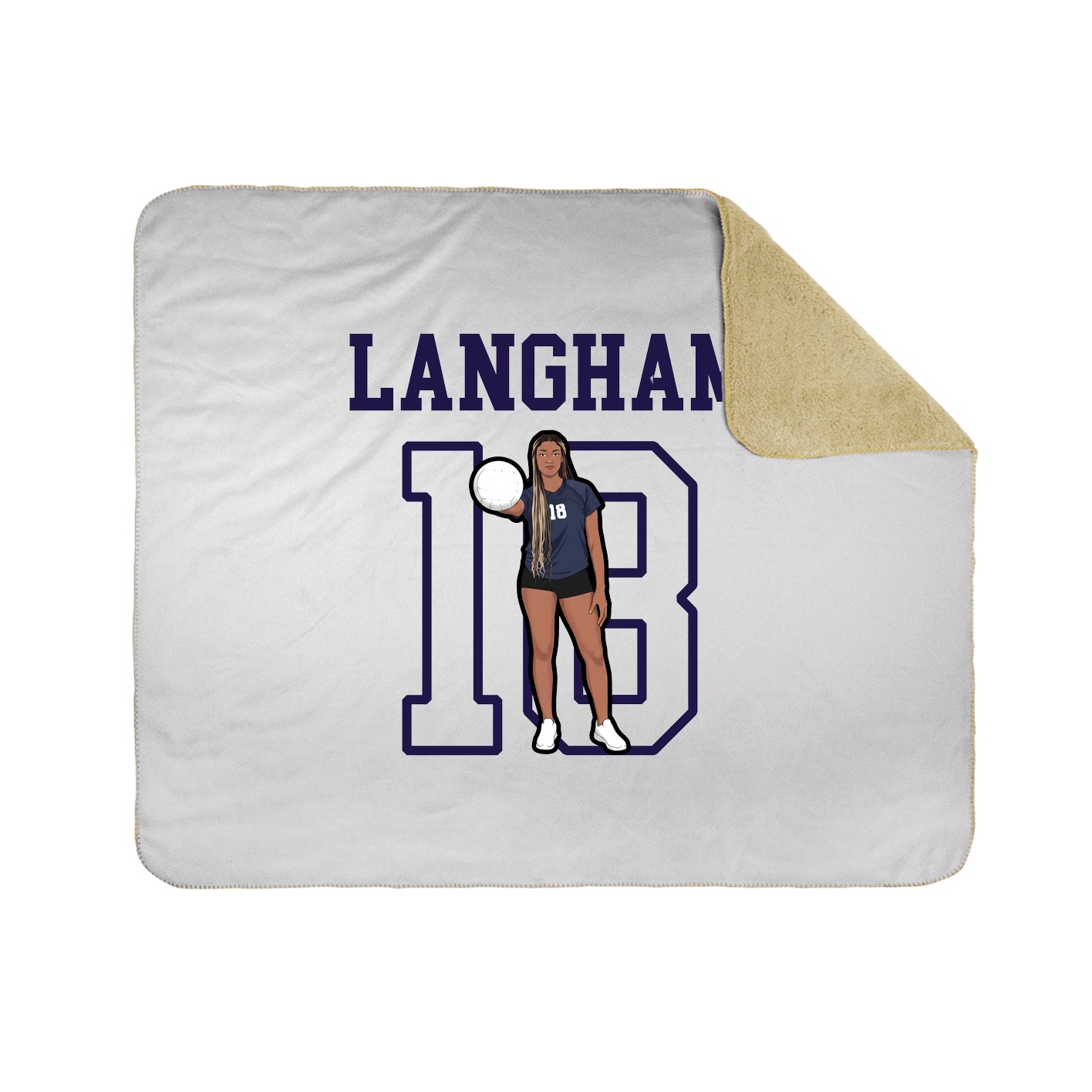 Throw Blanket — Shirsey in White