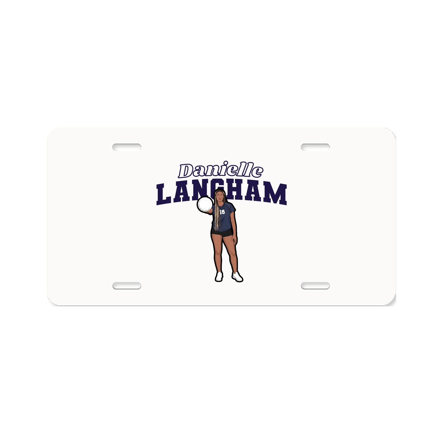 License Plate — Name Arch in Classic