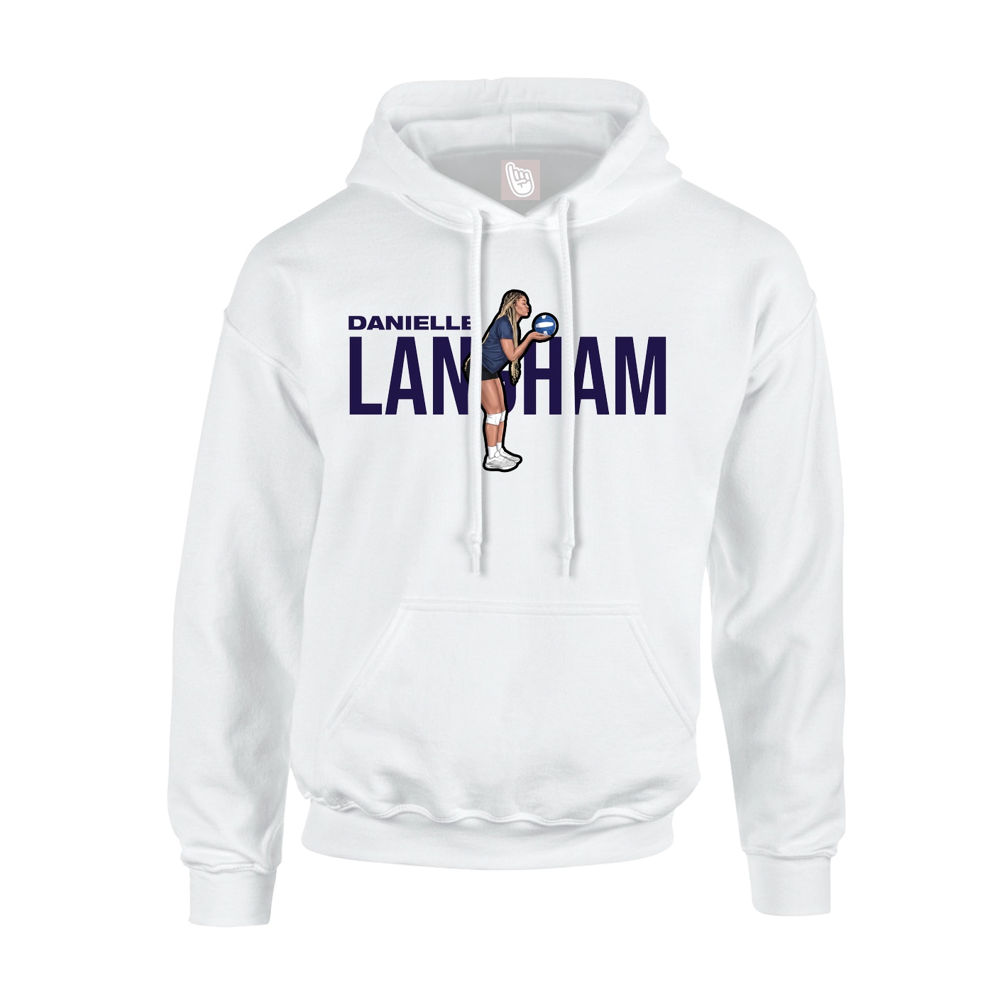 Hoodie — Player Name in White