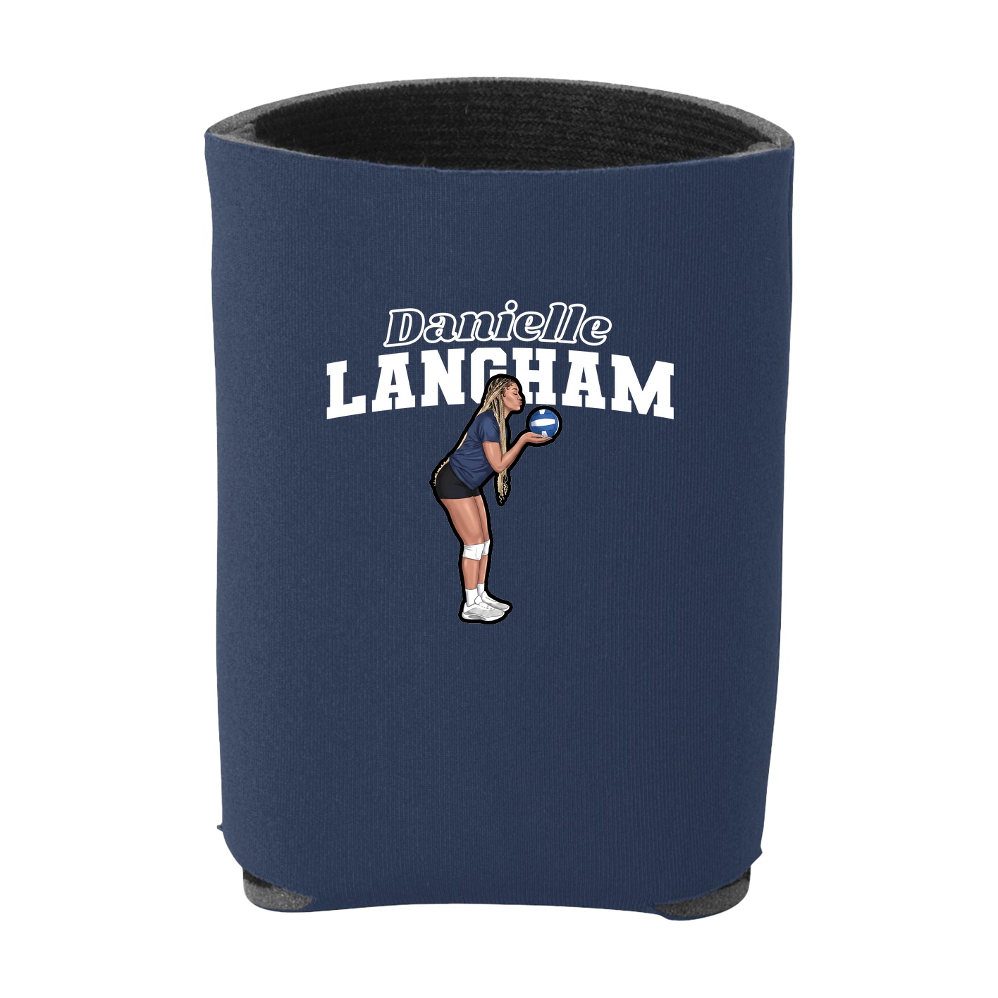 Can Holder — Name Arch in Navy