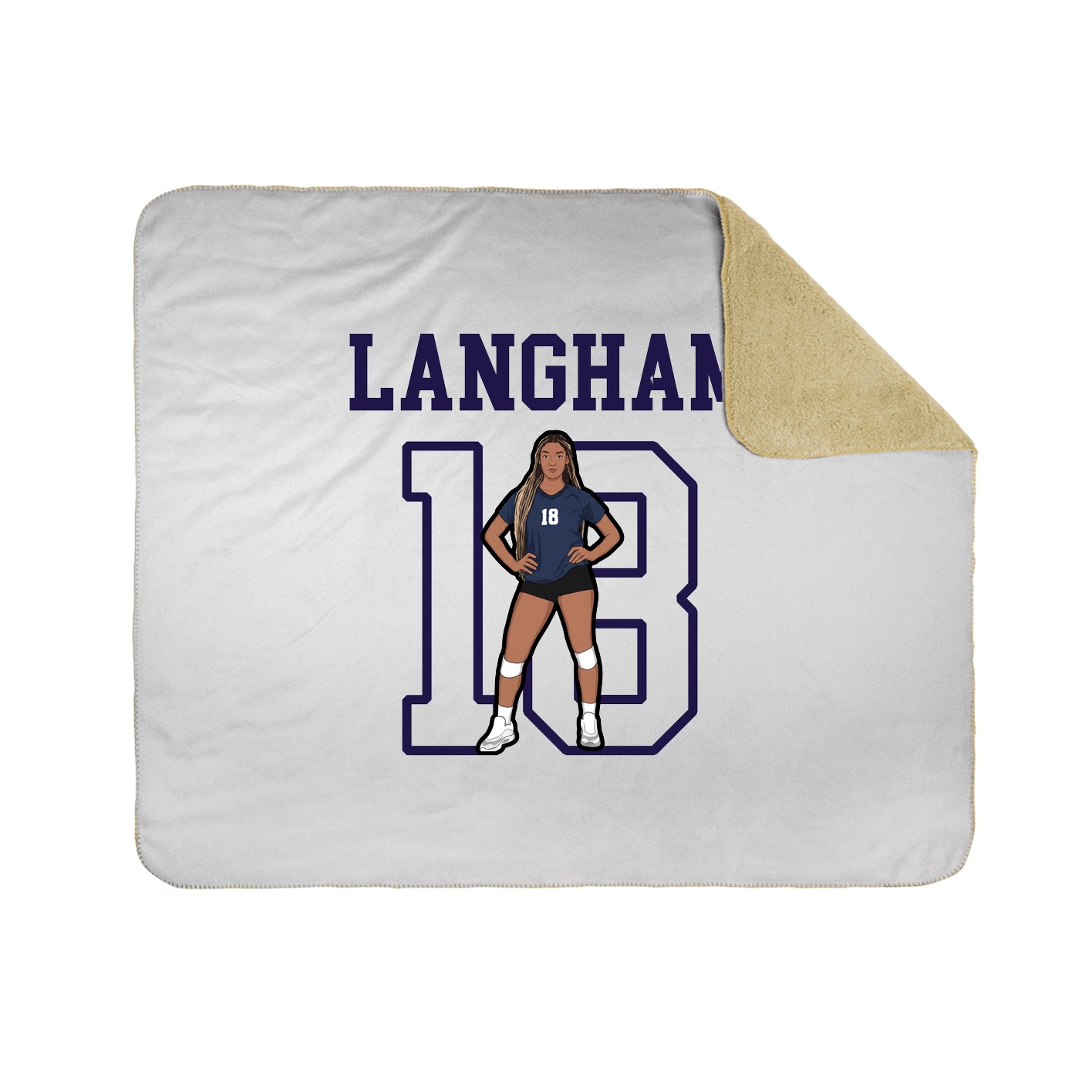 Throw Blanket — Shirsey in White