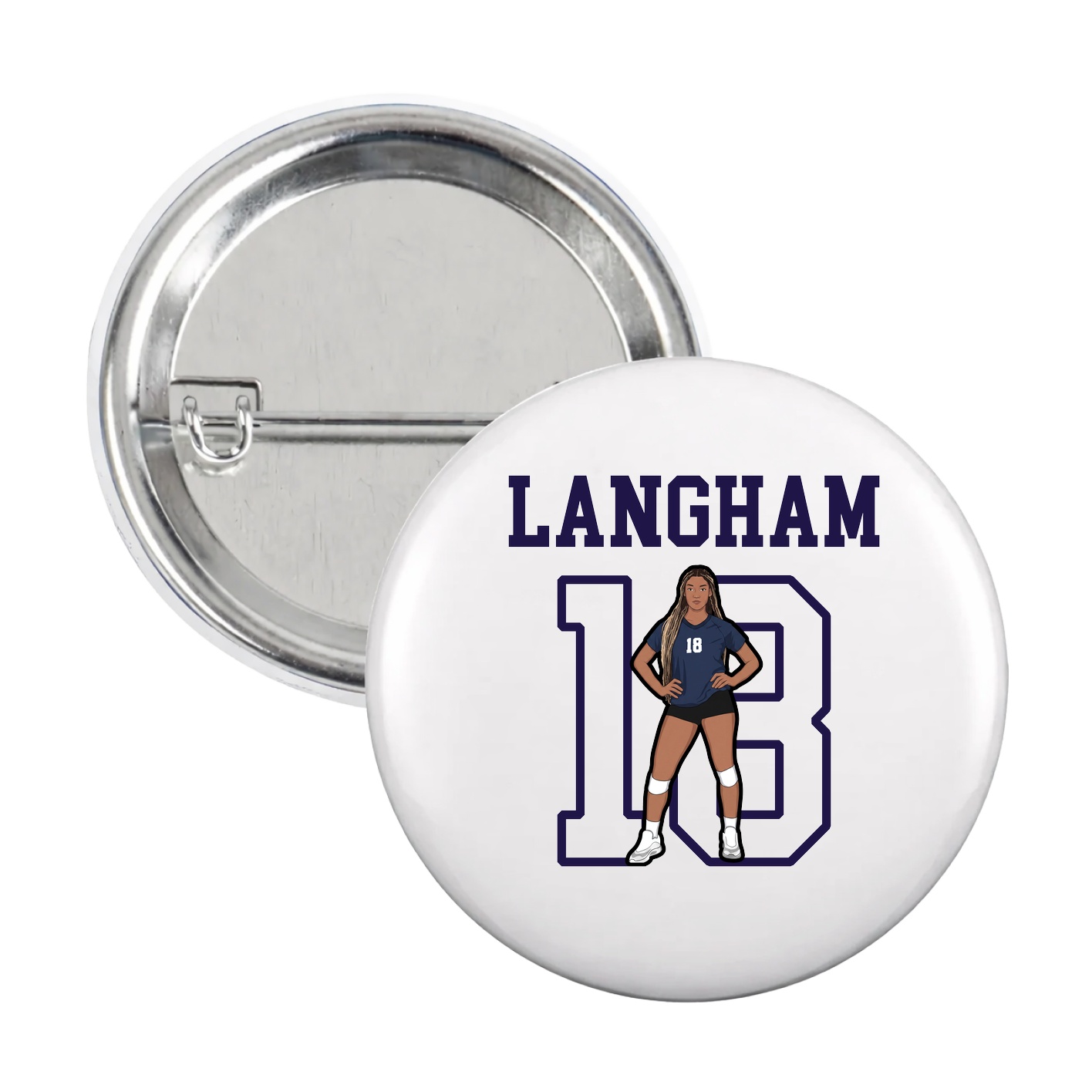 Game Day Button — Shirsey in White