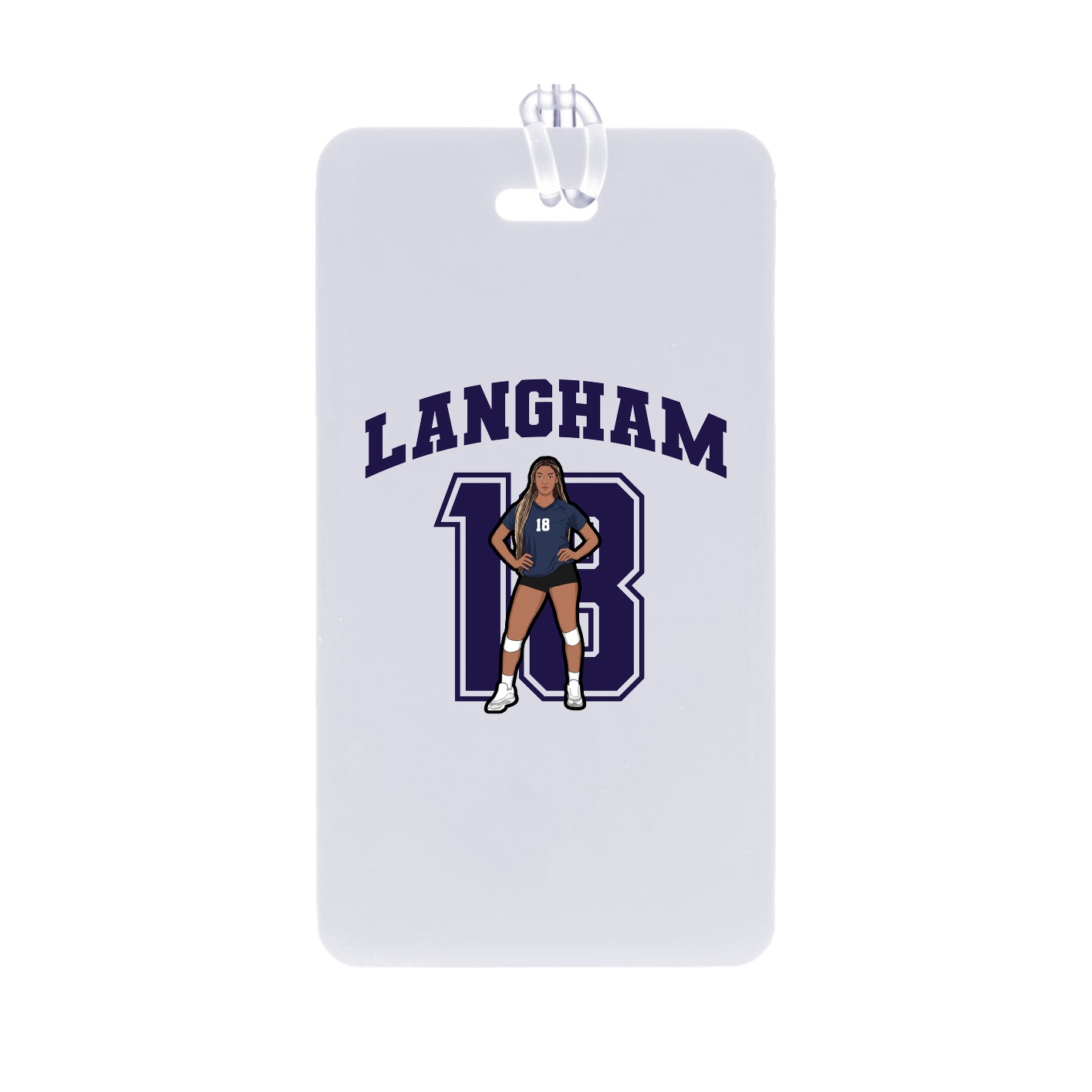 Bag Tag — Number in Classic