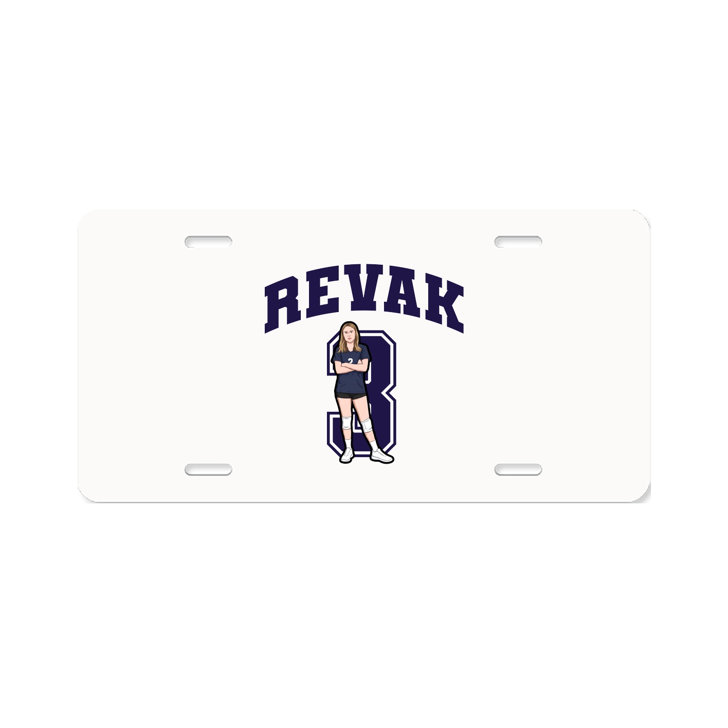 License Plate — Number in Classic