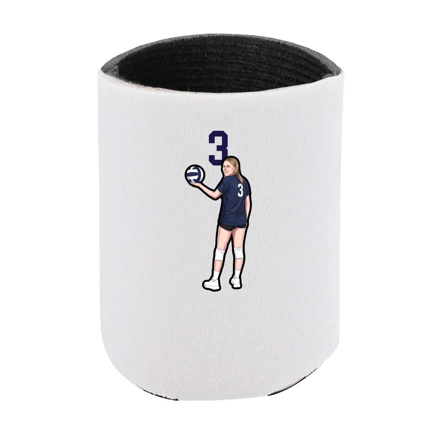 Can Holder — Number Top in White