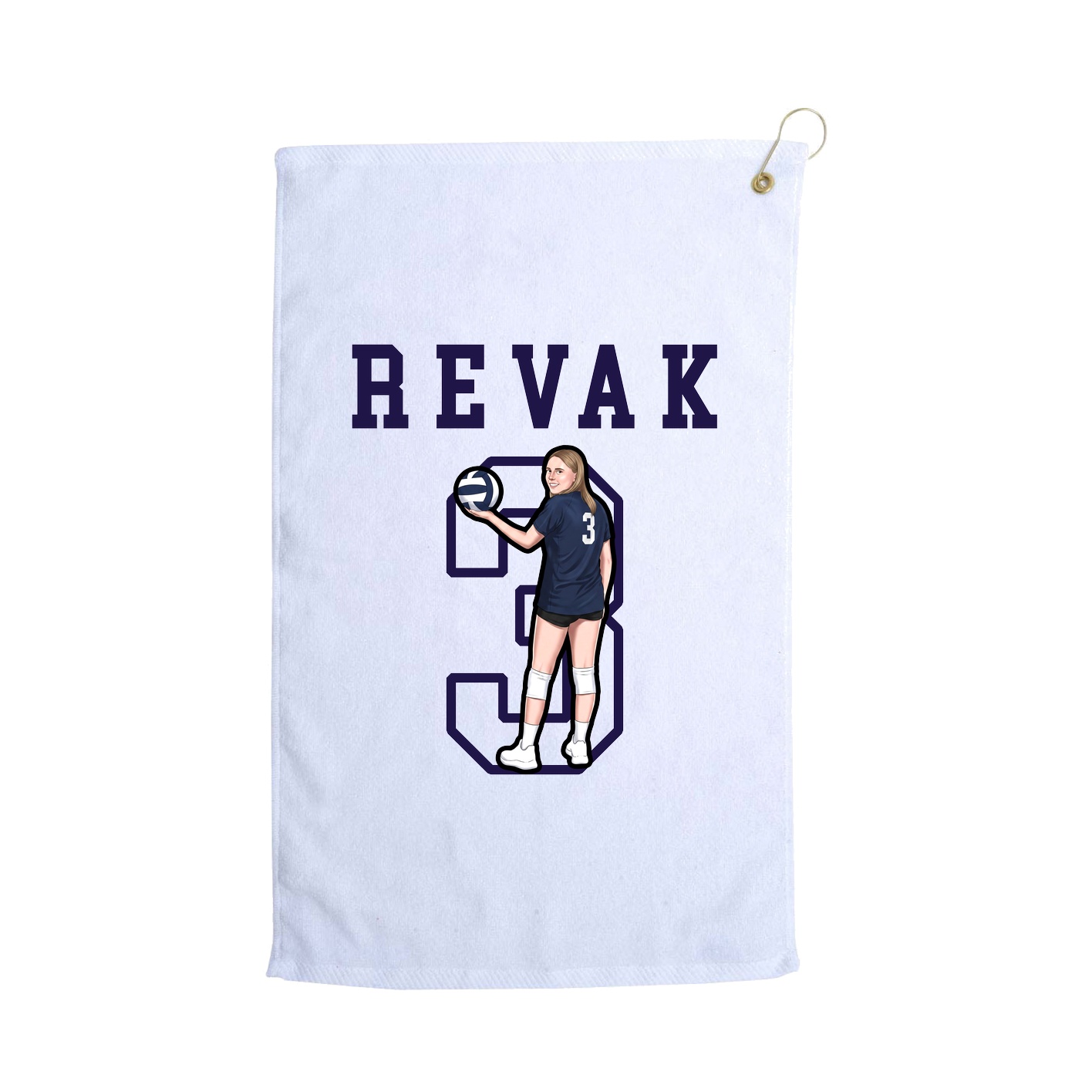 Golf Towel — Shirsey in White