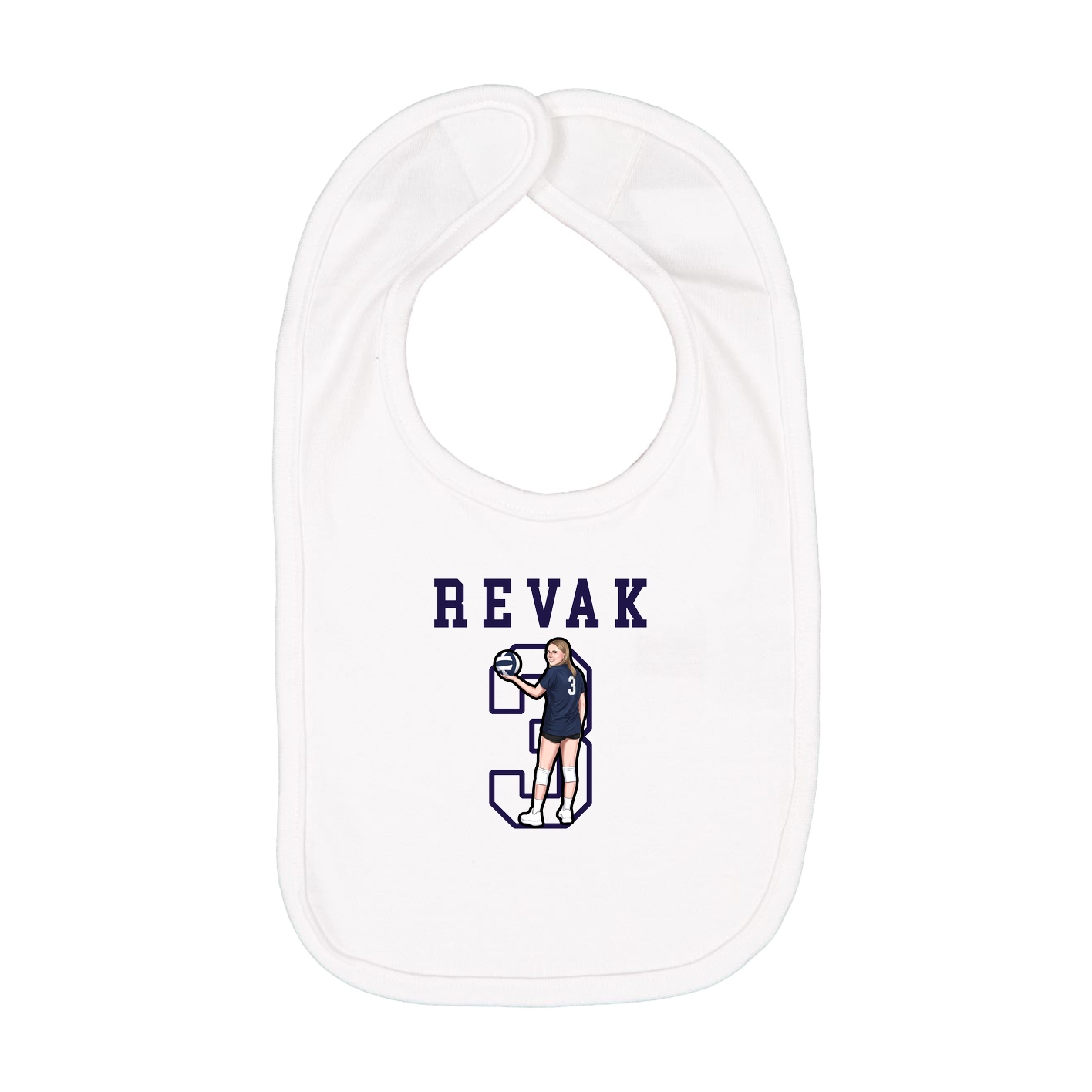 Infant Bib — Shirsey in White