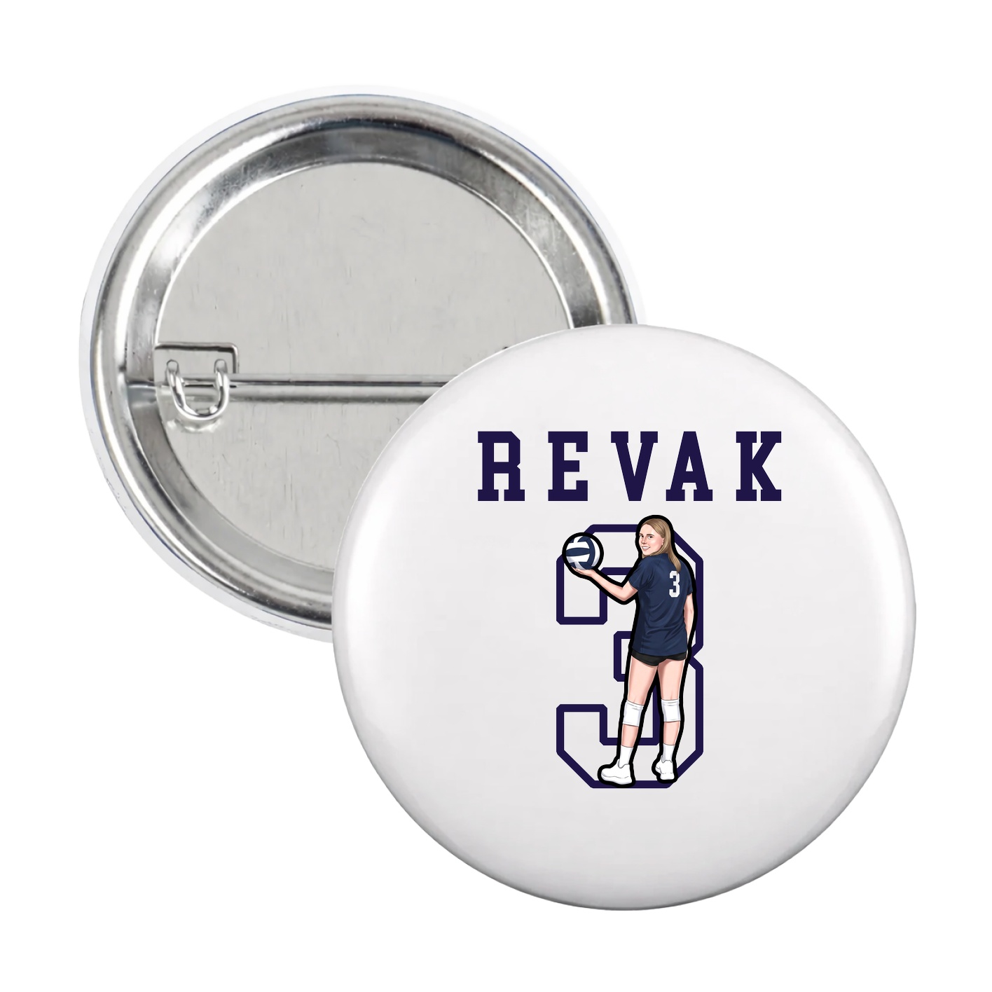 Game Day Button — Shirsey in White