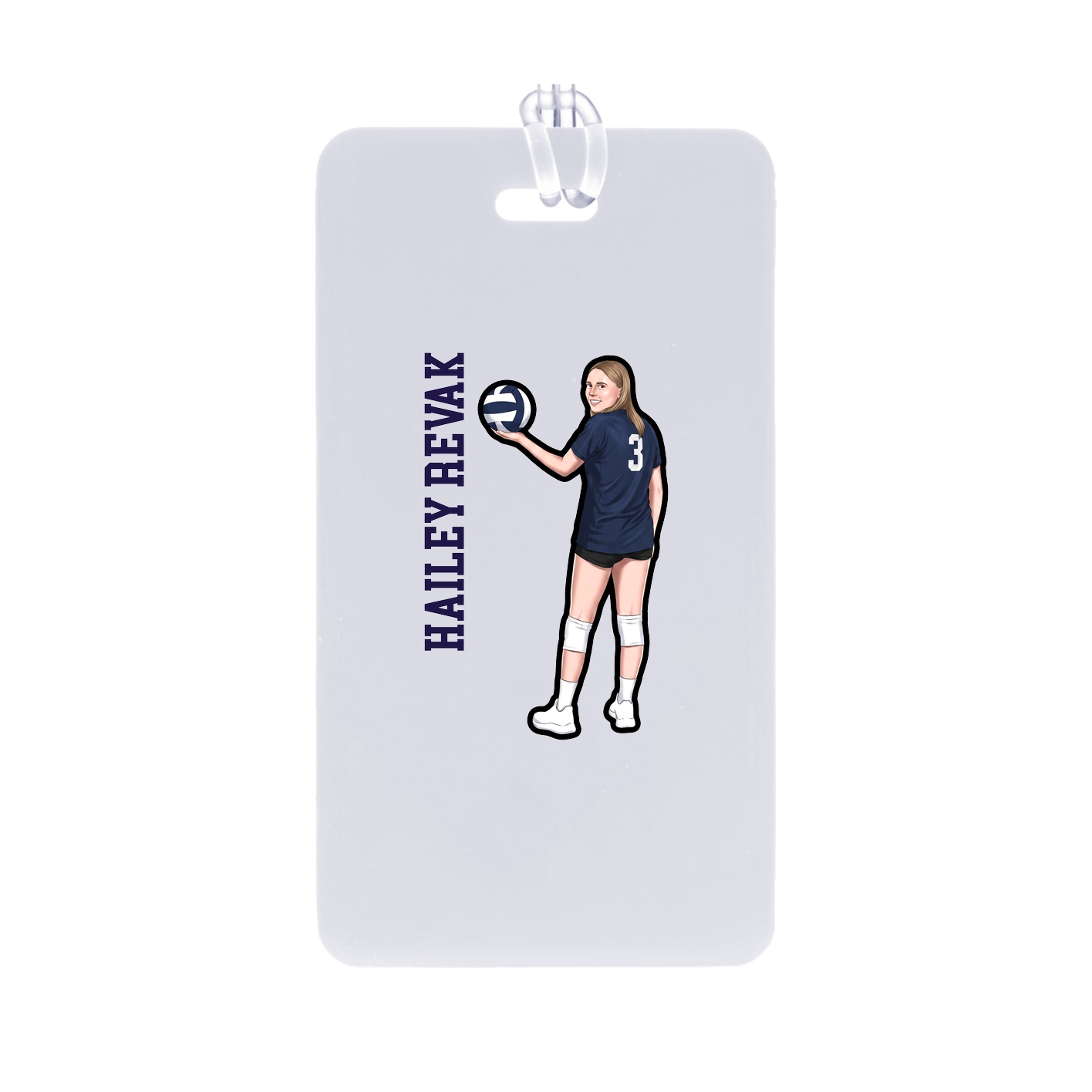 Bag Tag — Name Vertical in Classic