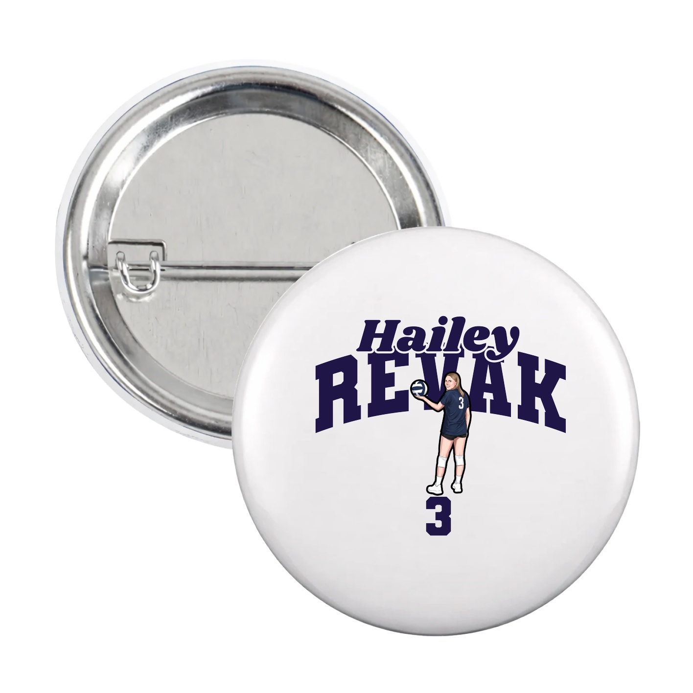 Game Day Button — Signature Arch in White