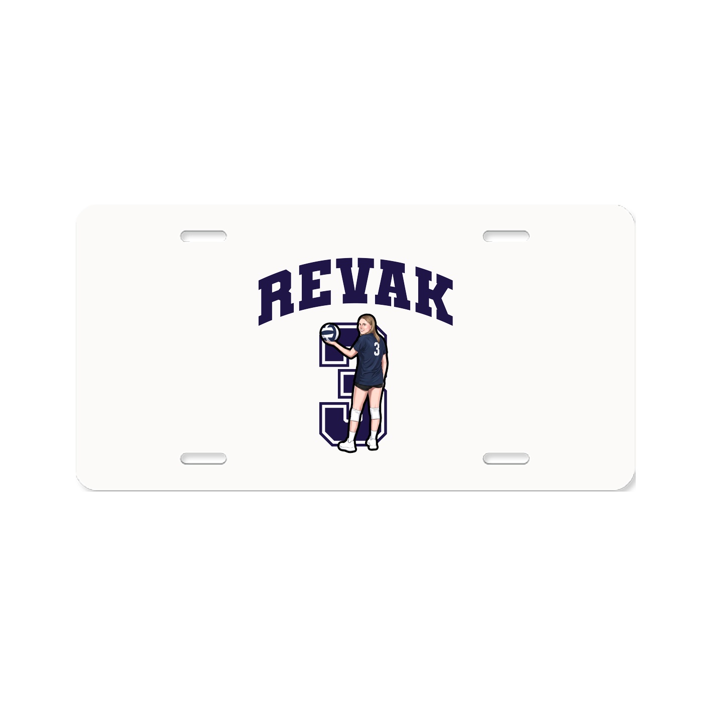 License Plate — Number in Classic
