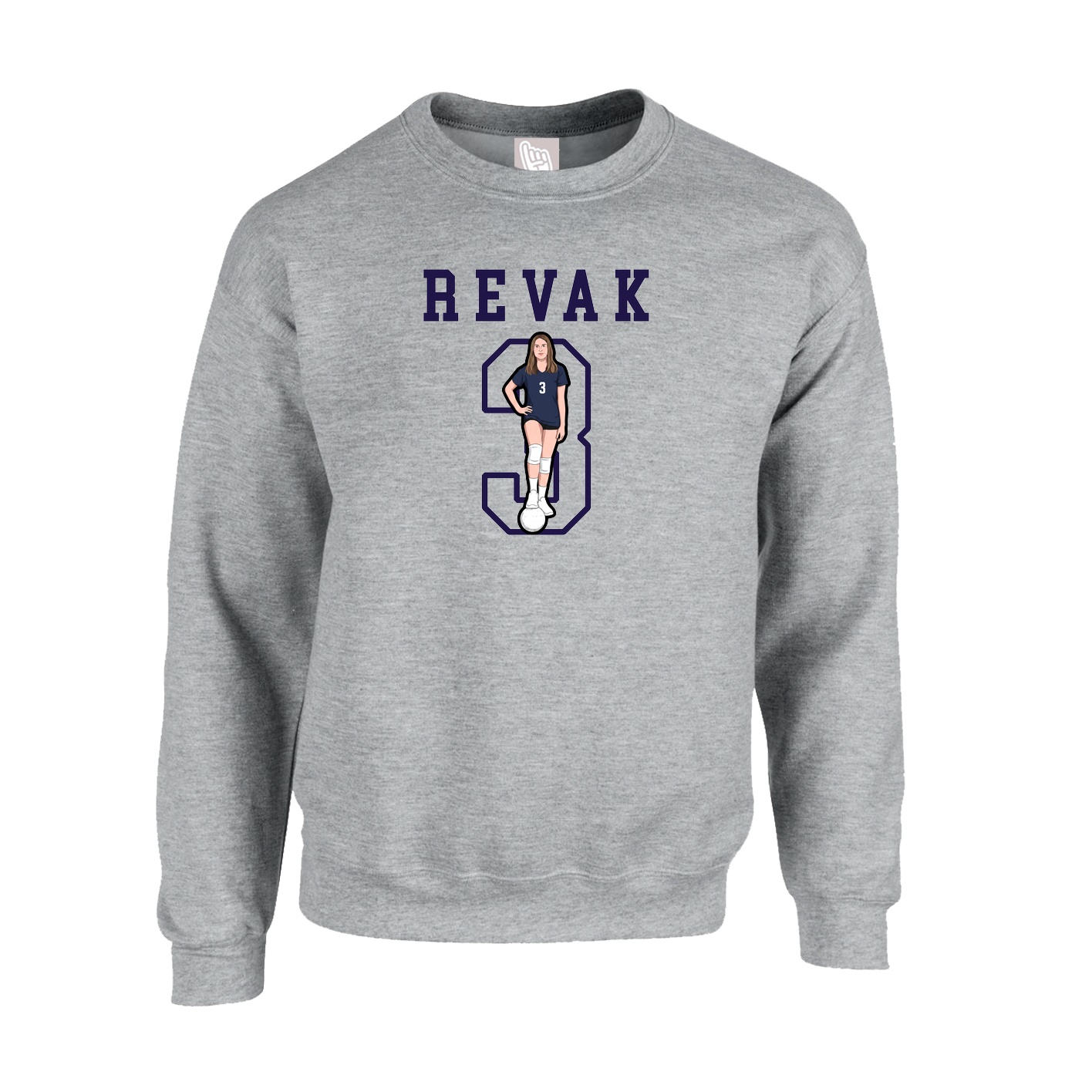 Fleece Crew — Shirsey in Grey