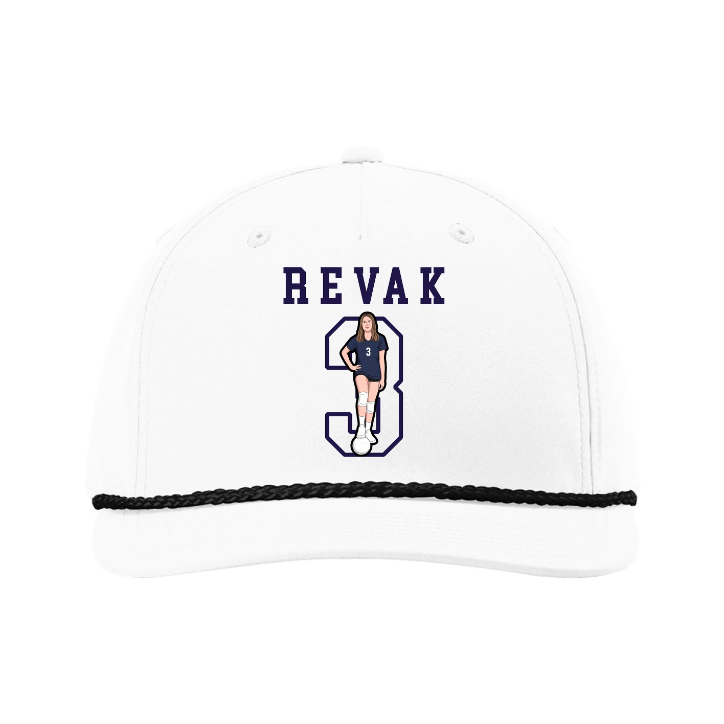 Five-Panel Classic Rope Cap — Shirsey in White
