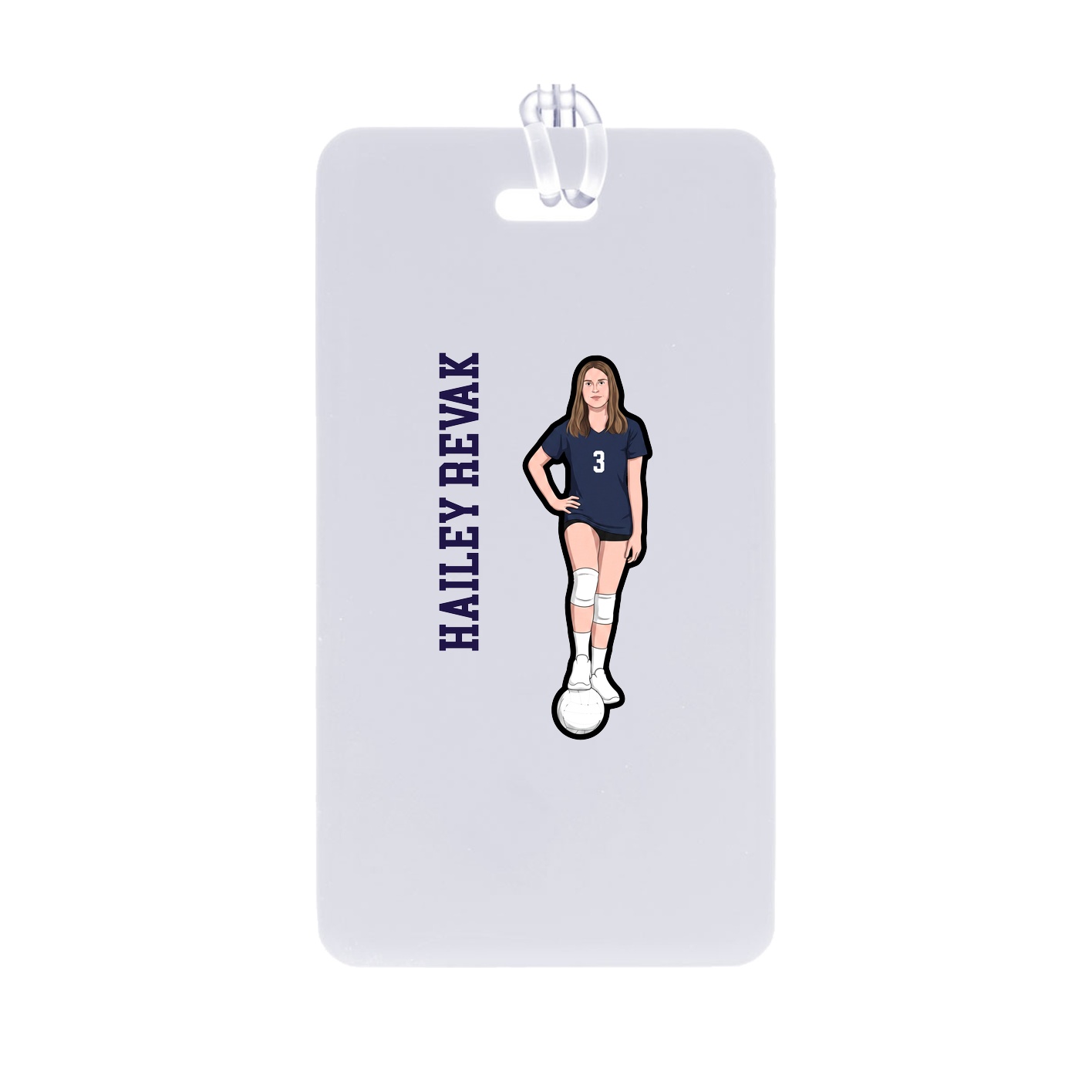 Bag Tag — Name Vertical in Classic