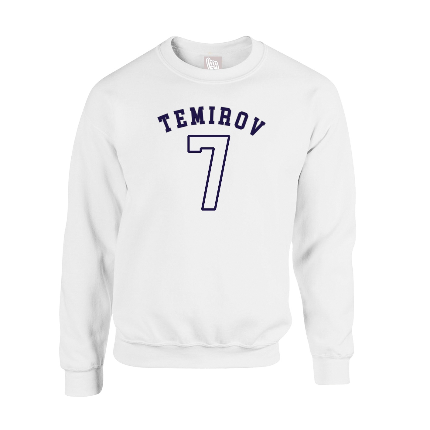 Fleece Crew — Shirsey Arch in White