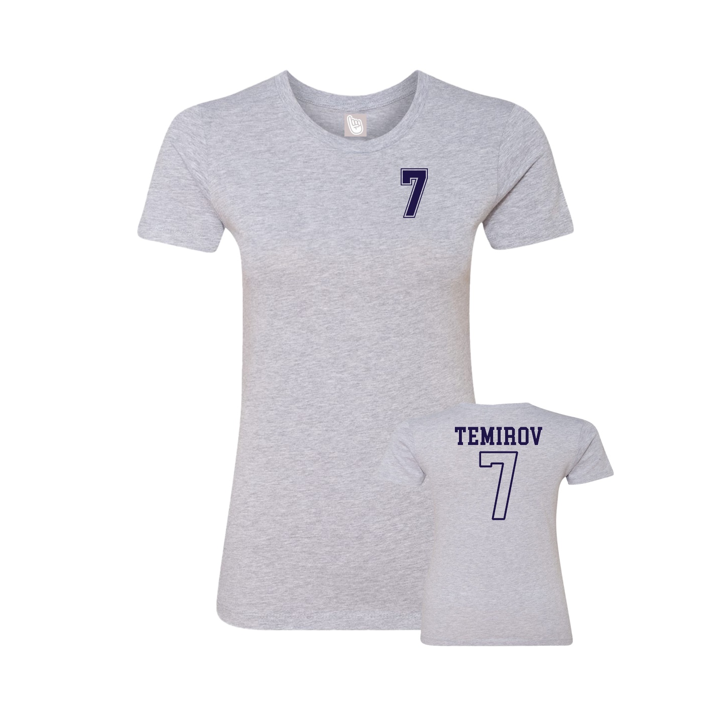 Womens Tee — Chest Back in Grey