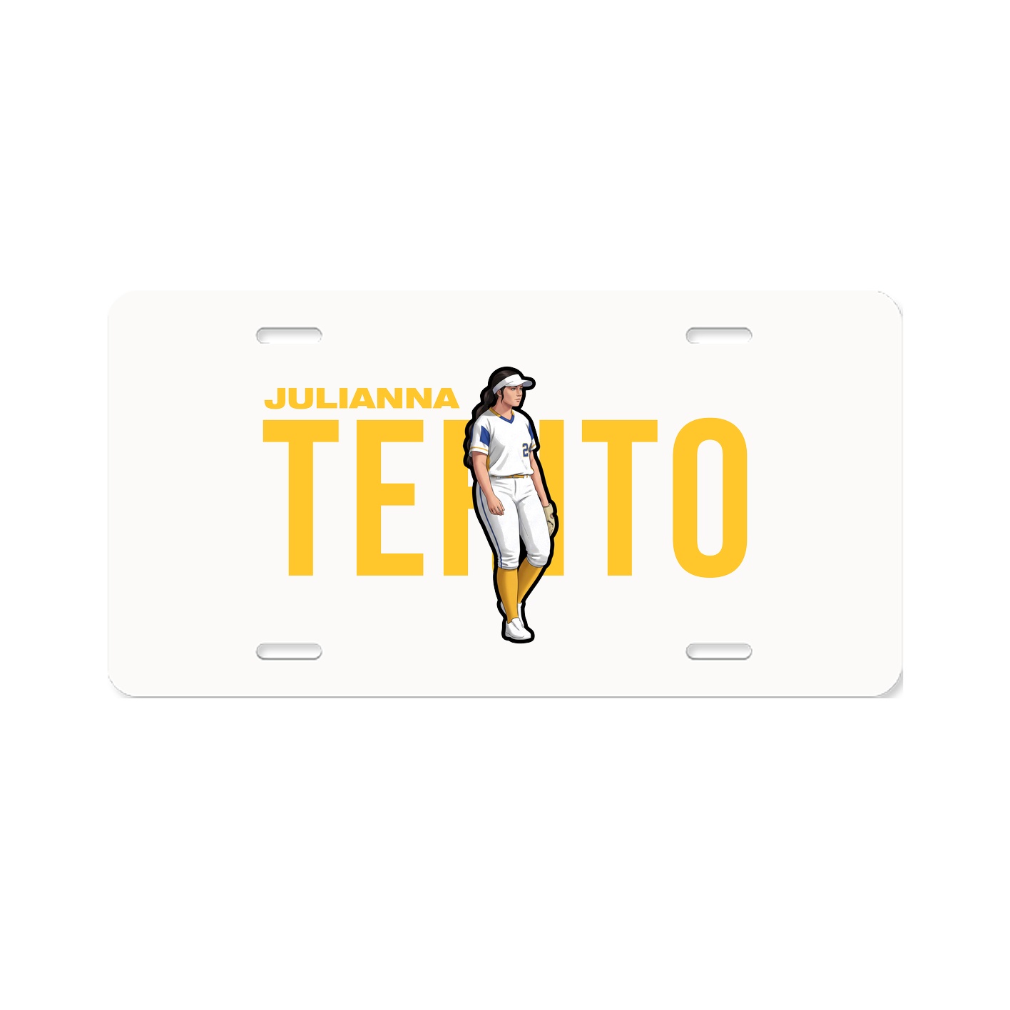 License Plate — Player Name in Classic