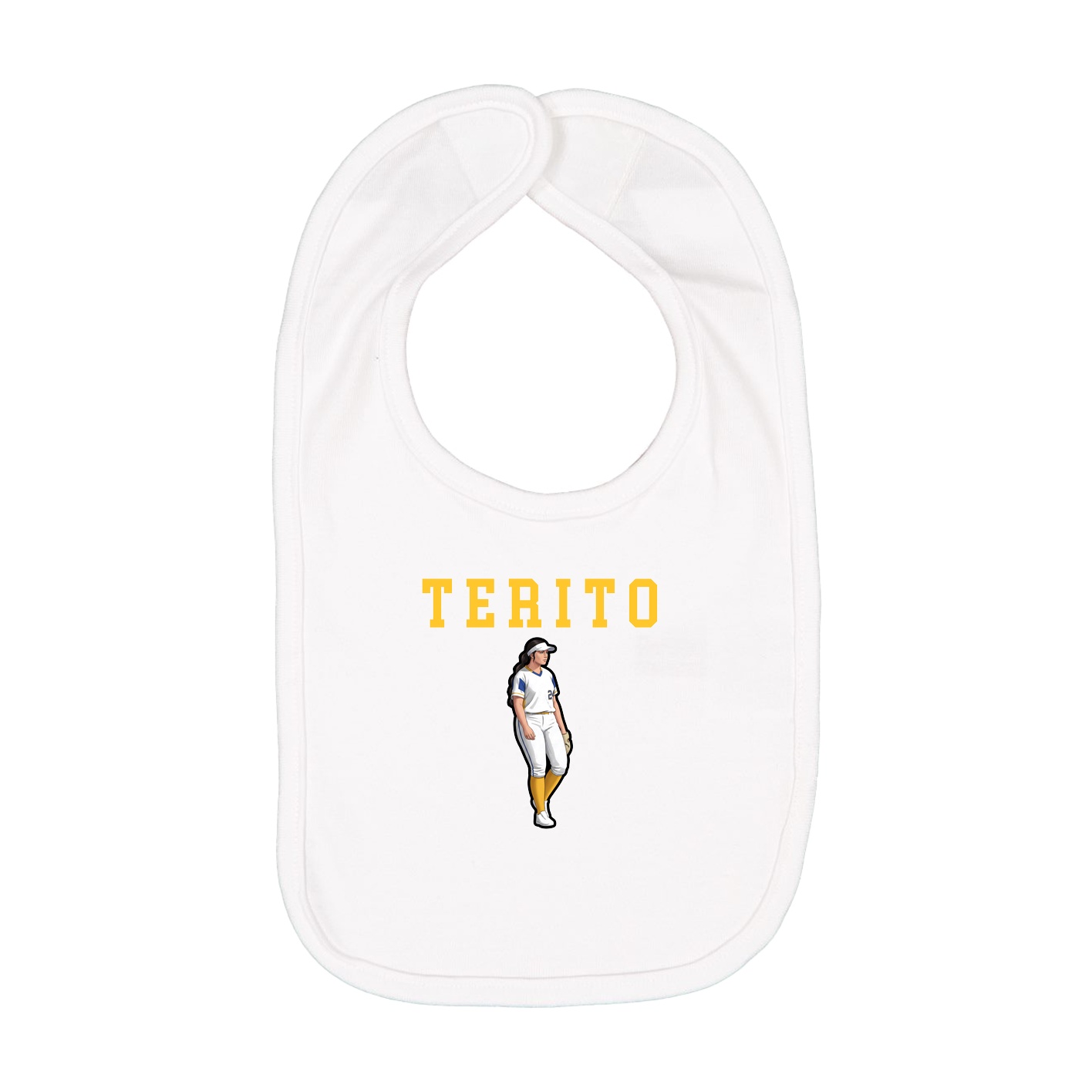 Infant Bib — Shirsey in White
