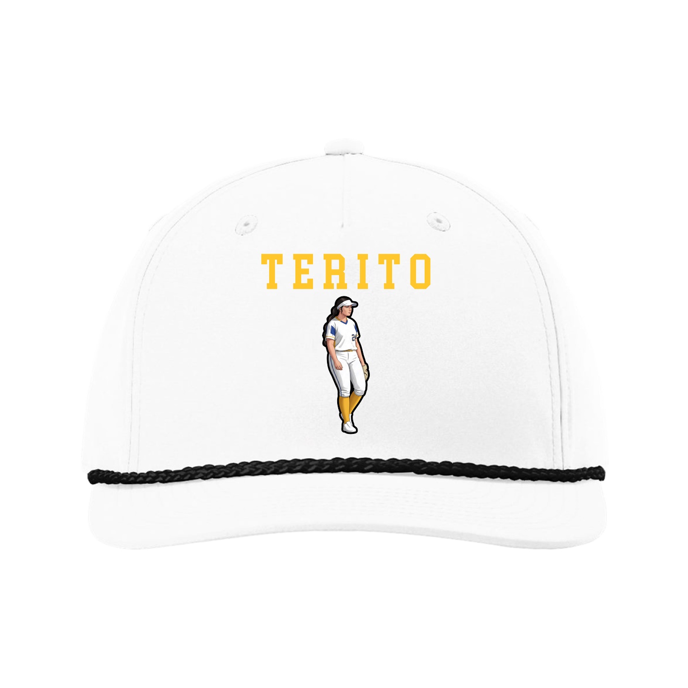 Five-Panel Classic Rope Cap — Shirsey in White
