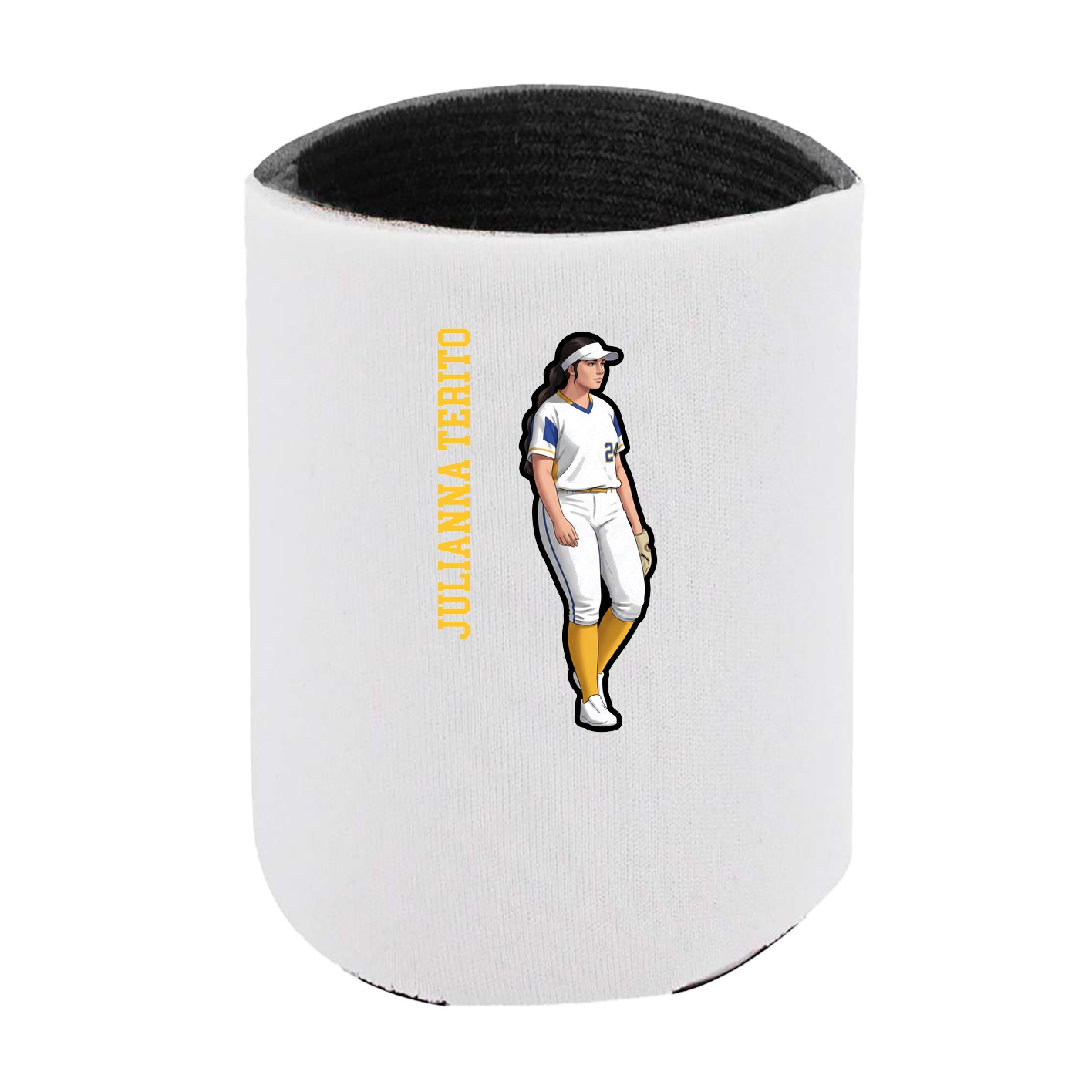 Can Holder — Name Vertical in White