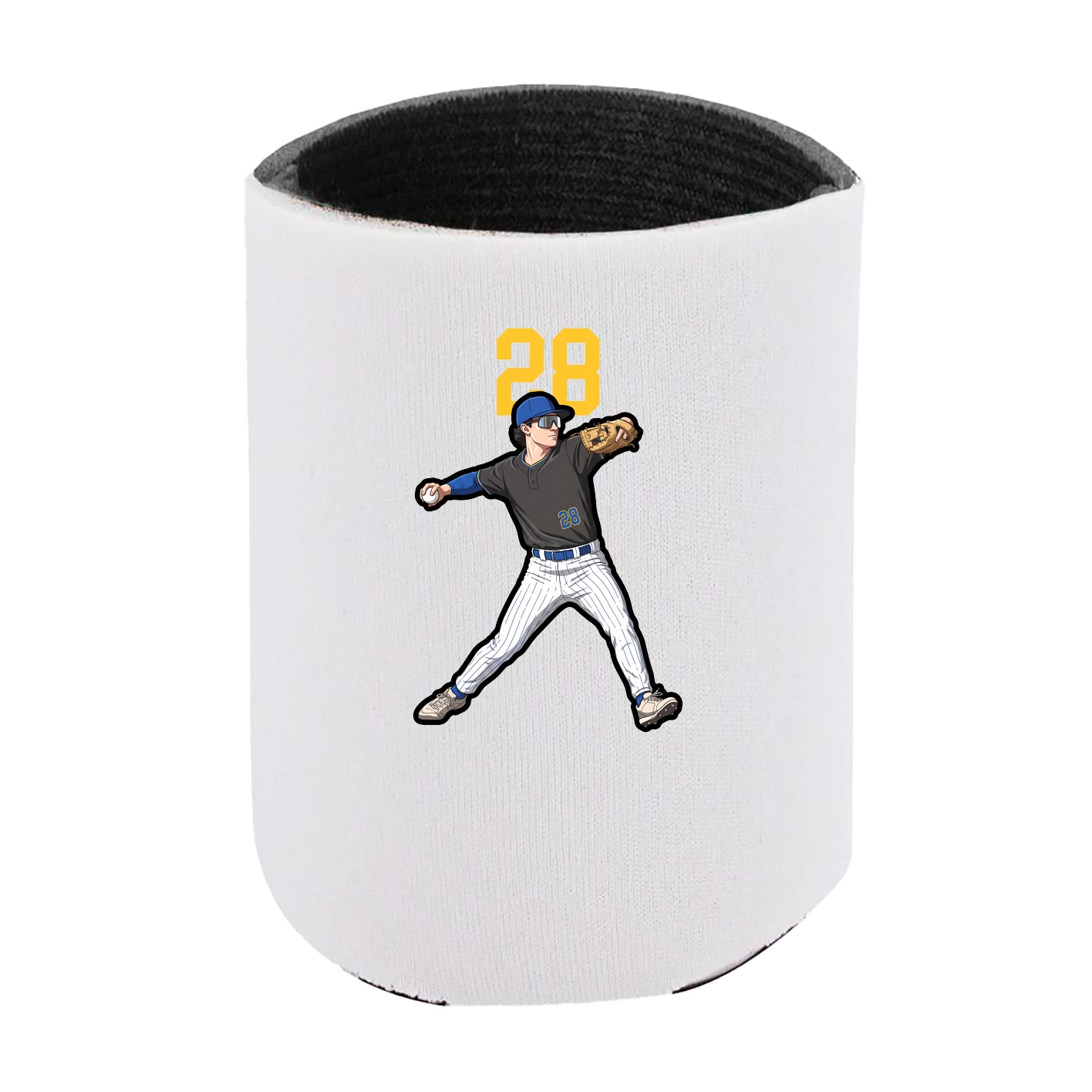 Can Holder — Number Top in White