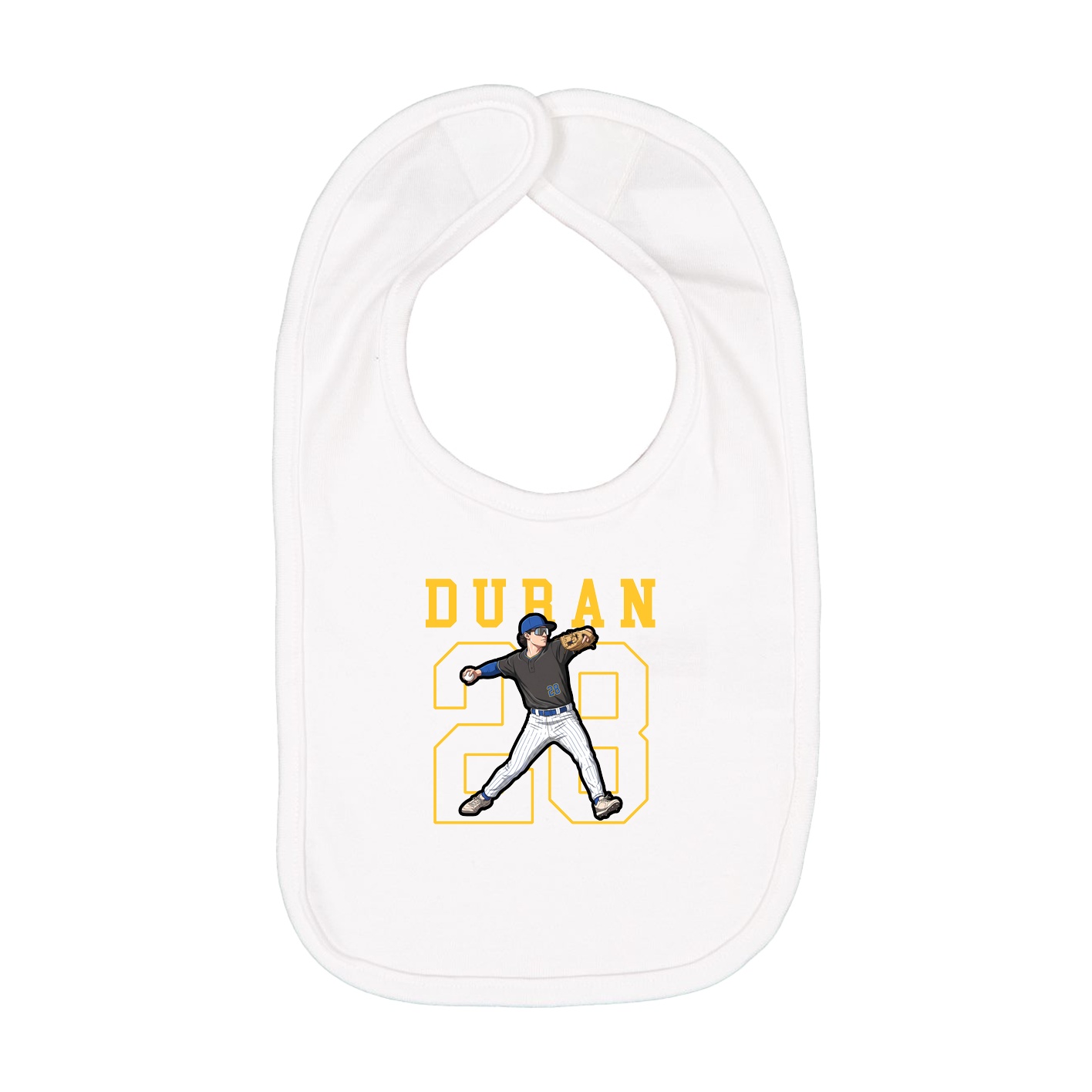 Infant Bib — Shirsey in White