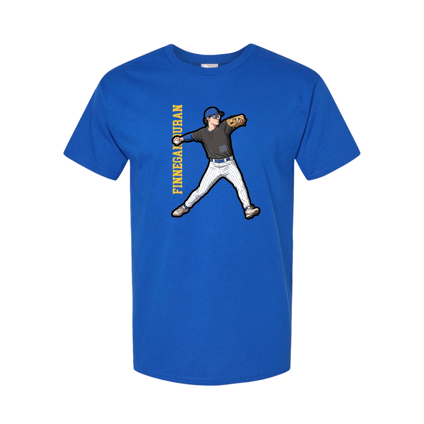Tee — Name Vertical in Royal