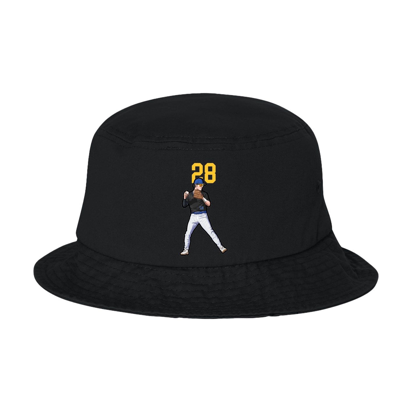 Bucket Cap — Number Top in Black