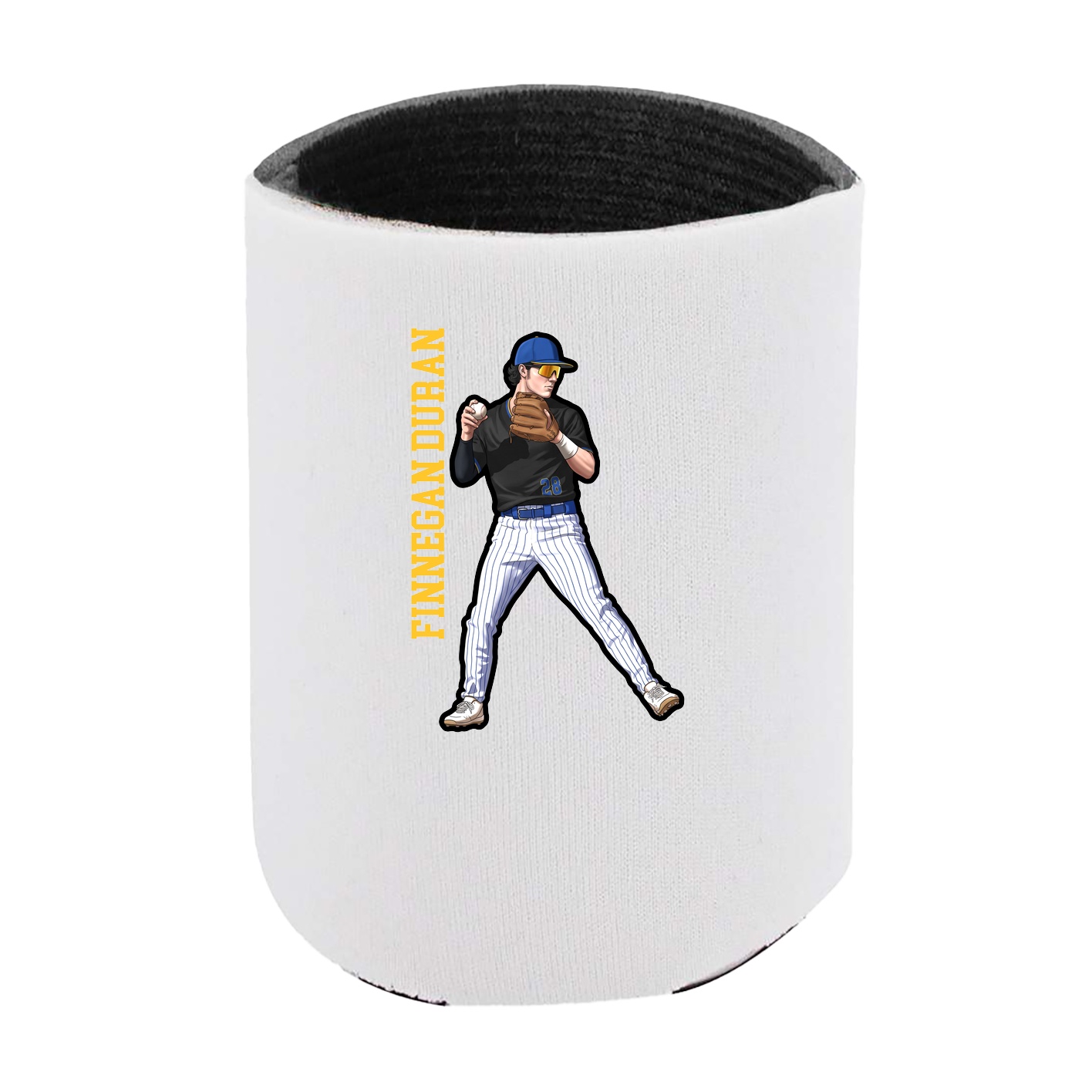 Can Holder — Name Vertical in White