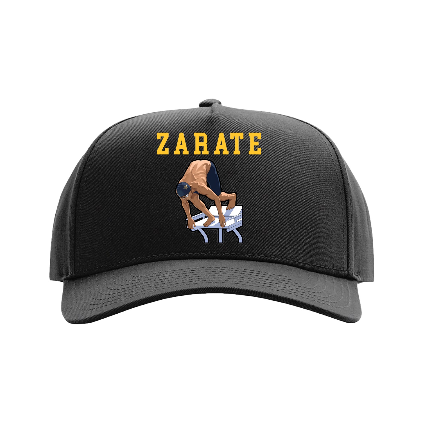 Full Fabric Five-Panel Champ Cap — Shirsey in Black