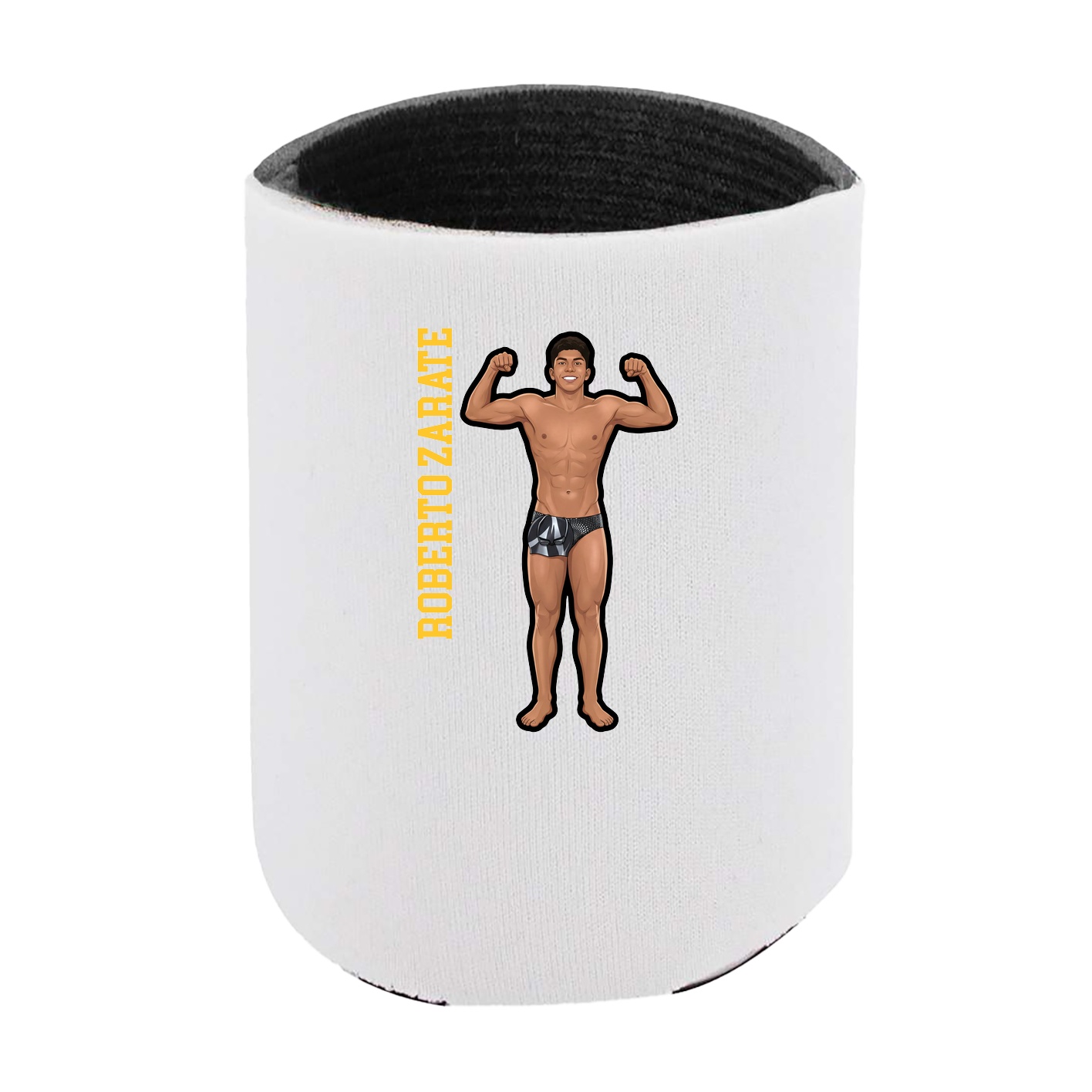 Can Holder — Name Vertical in White