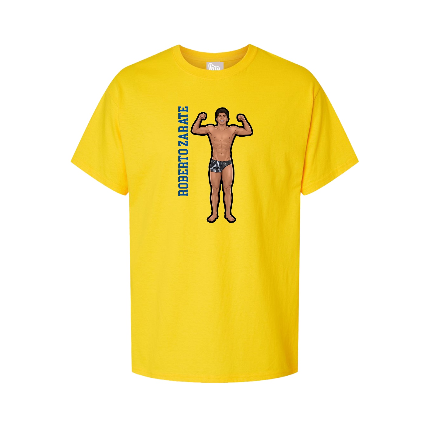 Tee — Name Vertical in Gold