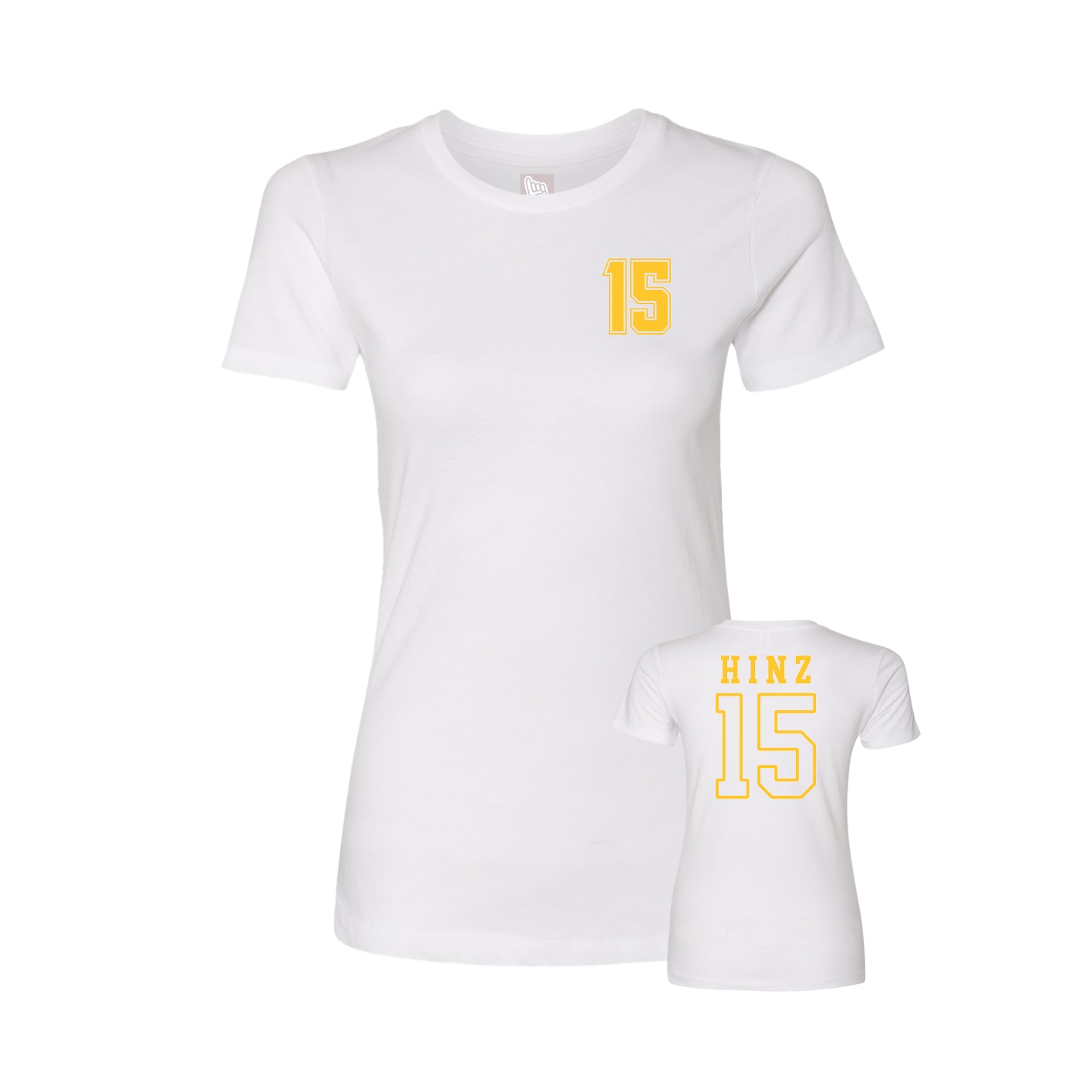 Womens Tee — Chest Back in White