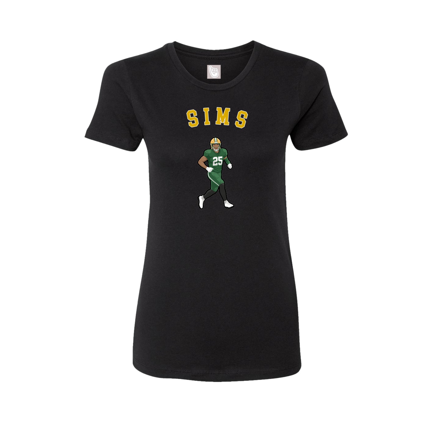 Fitted Women's Tee — Shirsey Arch in Black