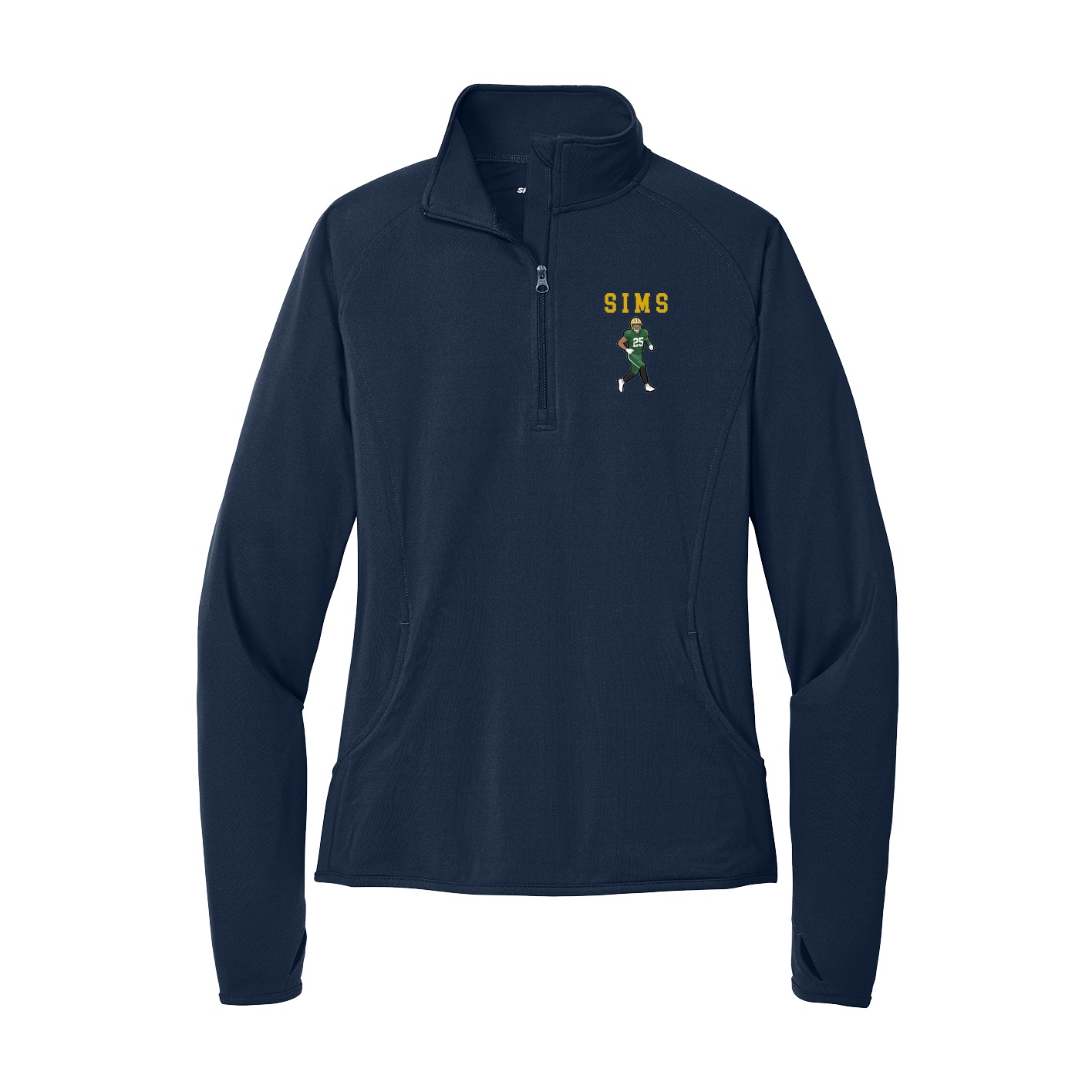 Women's Q-Zip Pullover — Shirsey in Navy