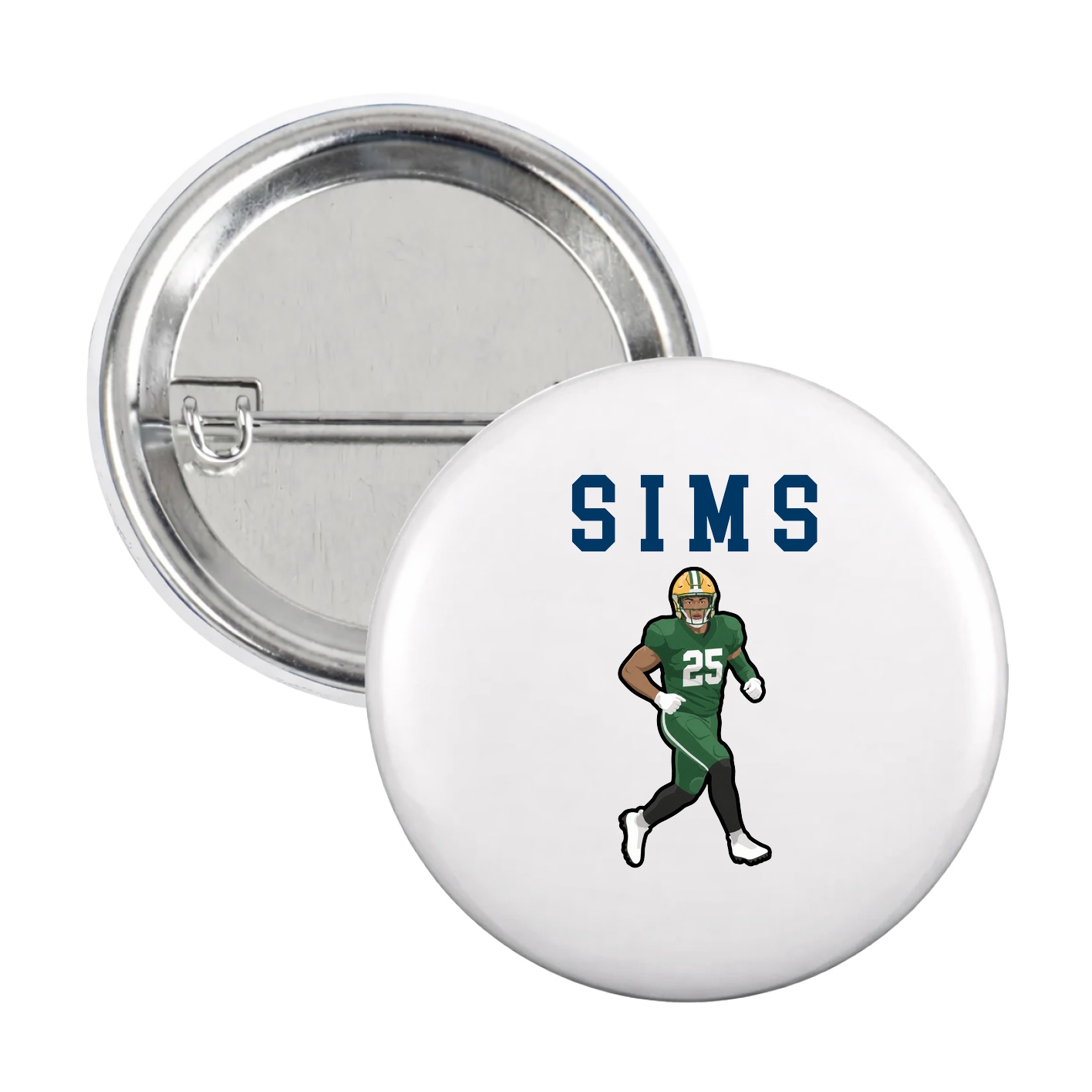 Game Day Button — Shirsey in White