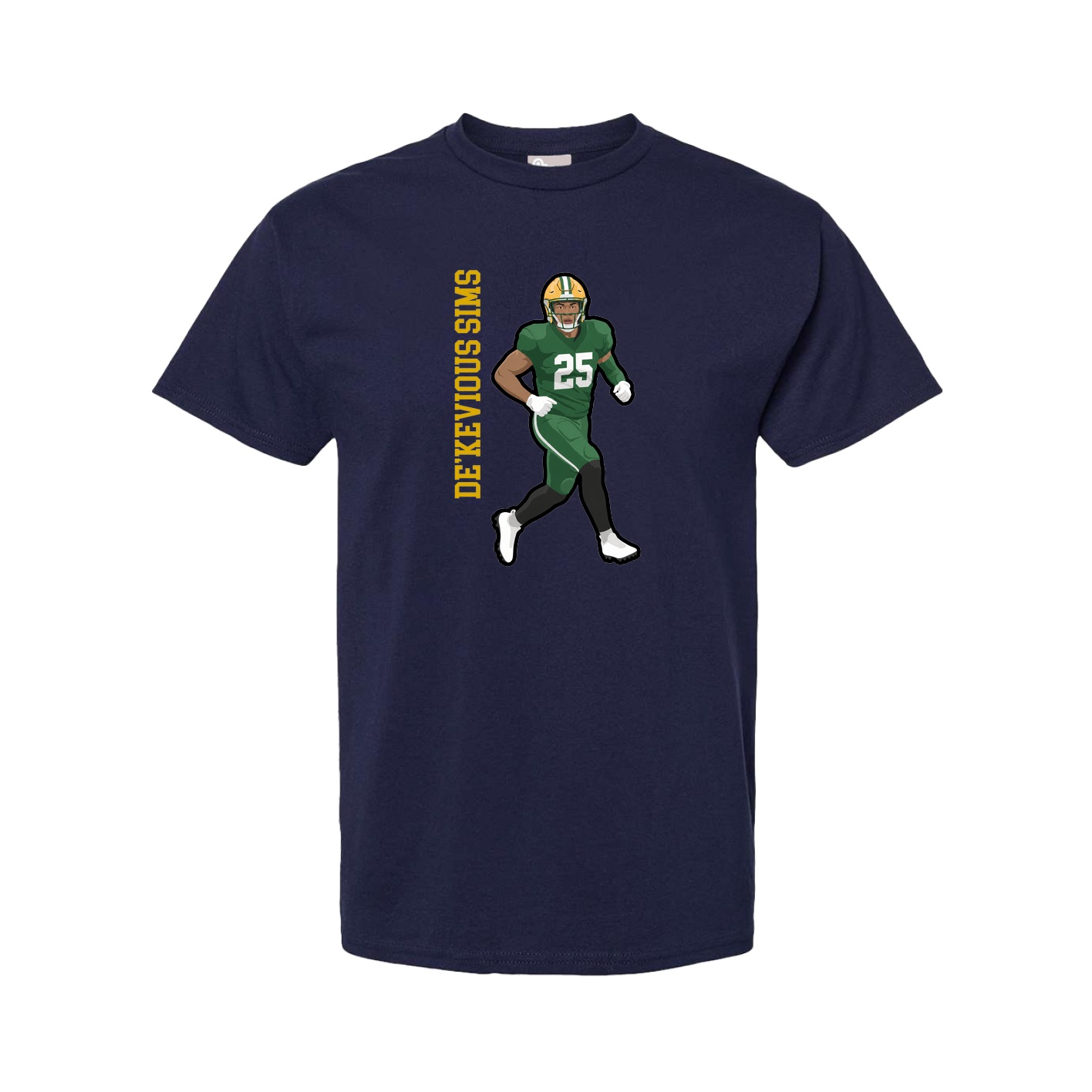 Tee — Name Vertical in Navy
