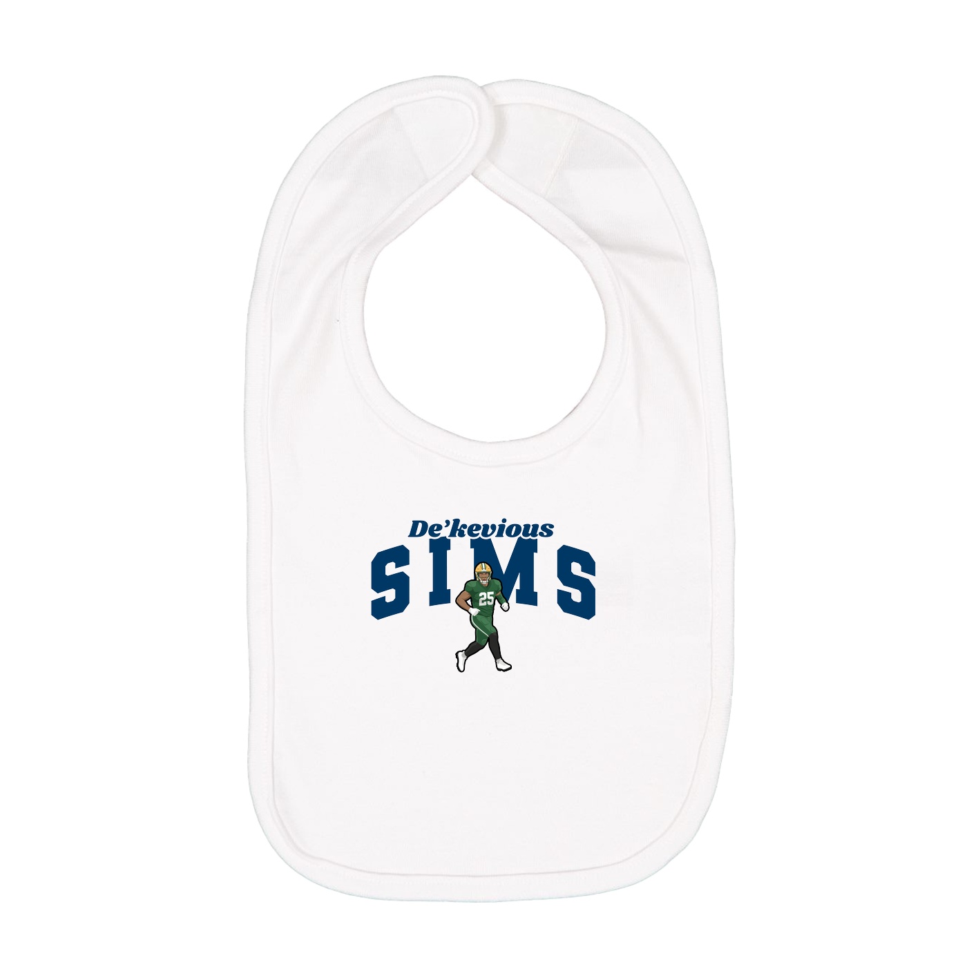 Infant Bib — Signature Arch in White