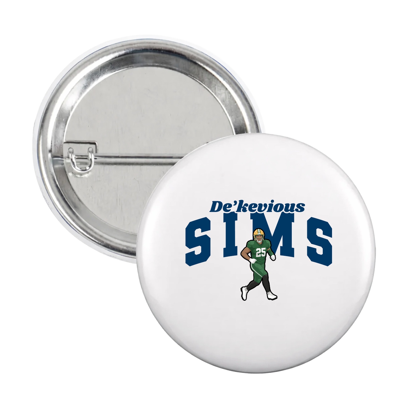 Game Day Button — Signature Arch in White