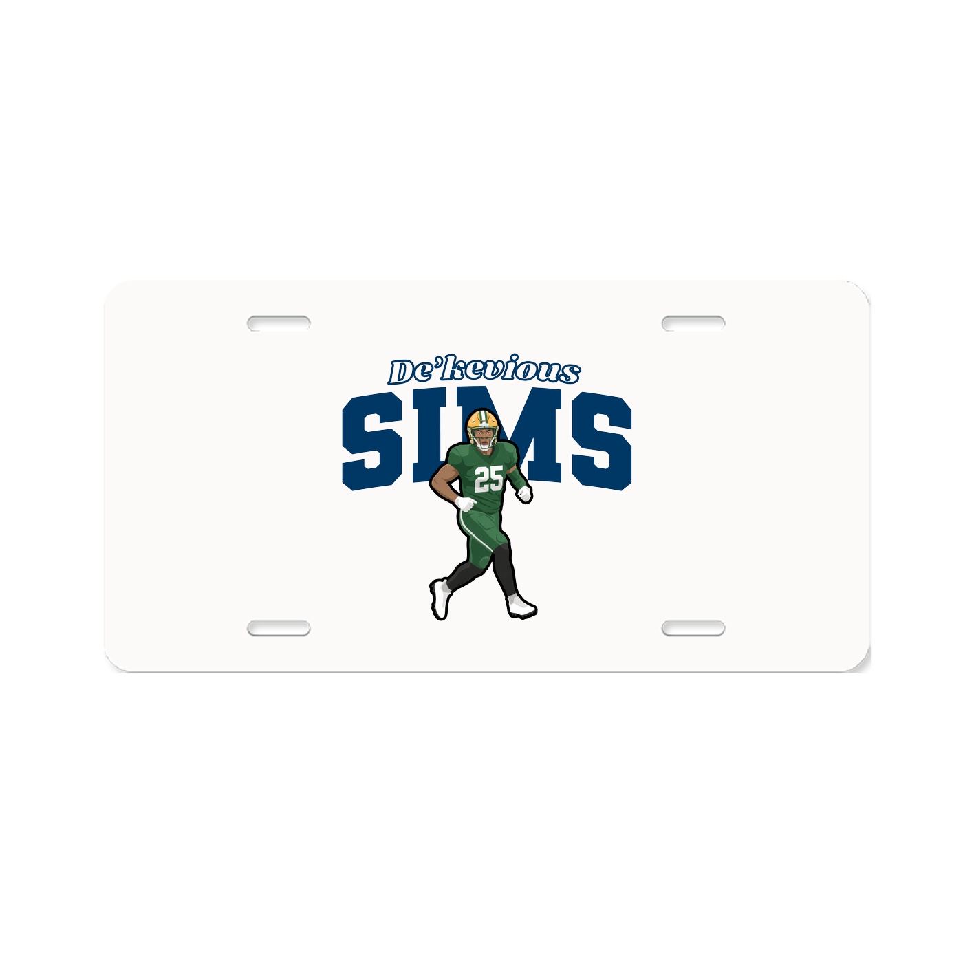 License Plate — Name Arch in Classic