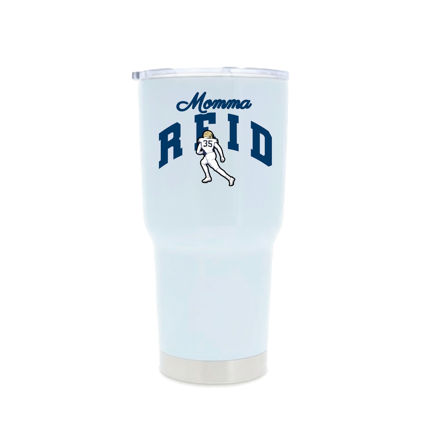 30oz Stainless Steel Tumbler — Mothers Day Arch in White
