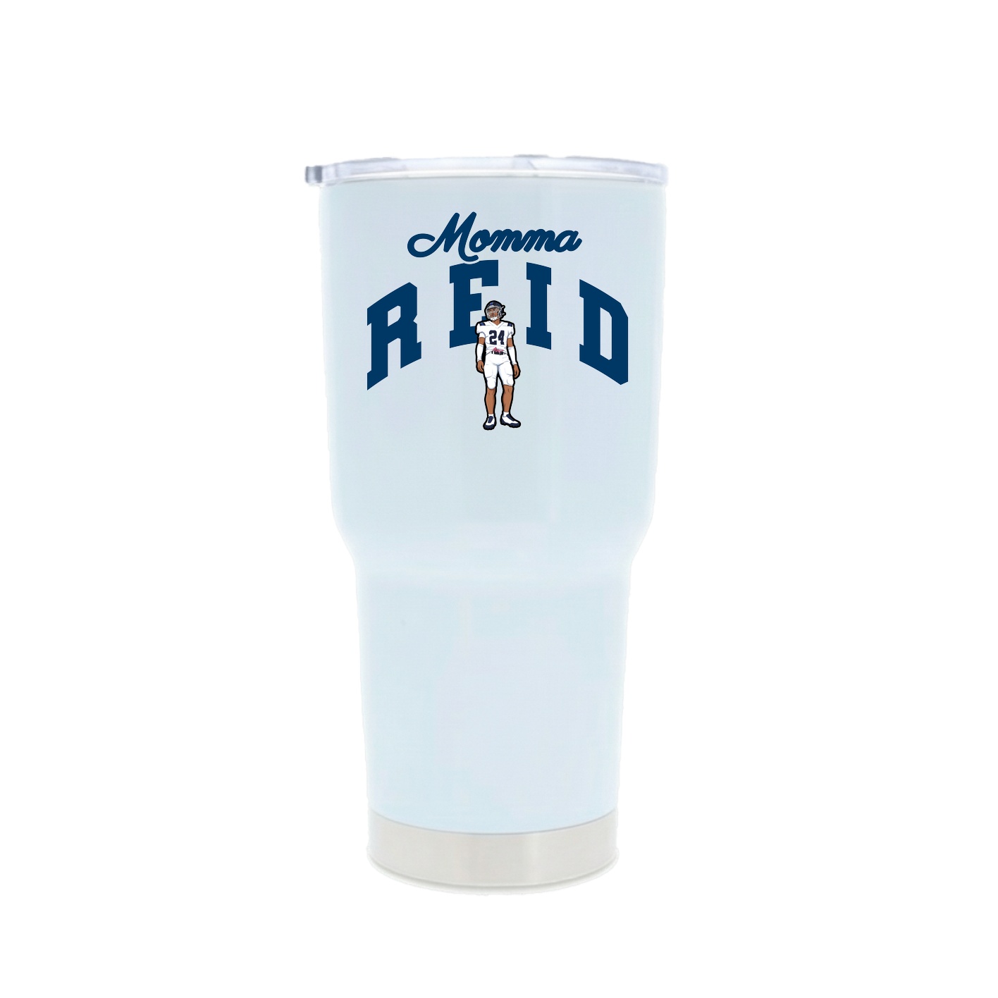 30oz Stainless Steel Tumbler — Mothers Day Arch in White
