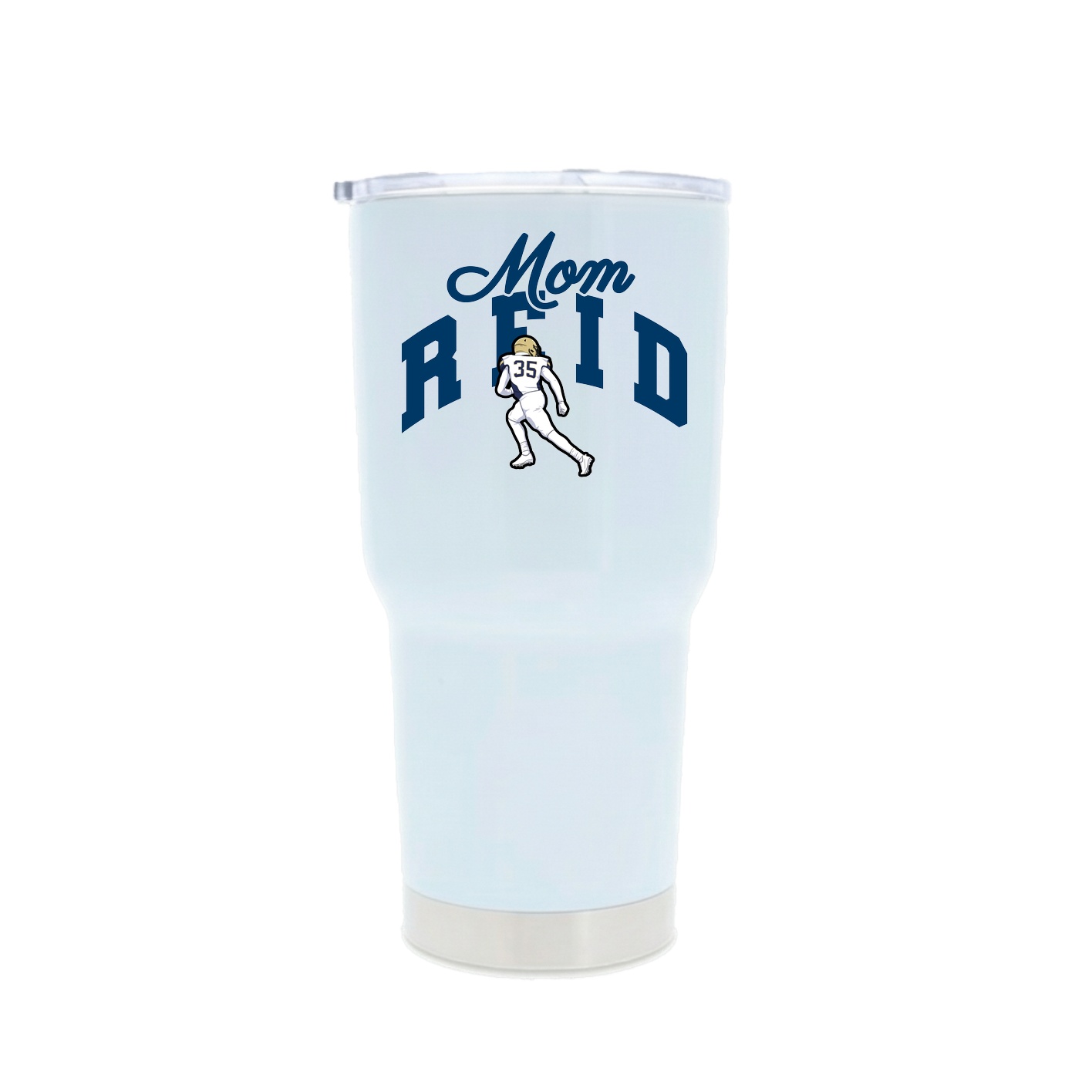 30oz Stainless Steel Tumbler — Mothers Day Arch in White