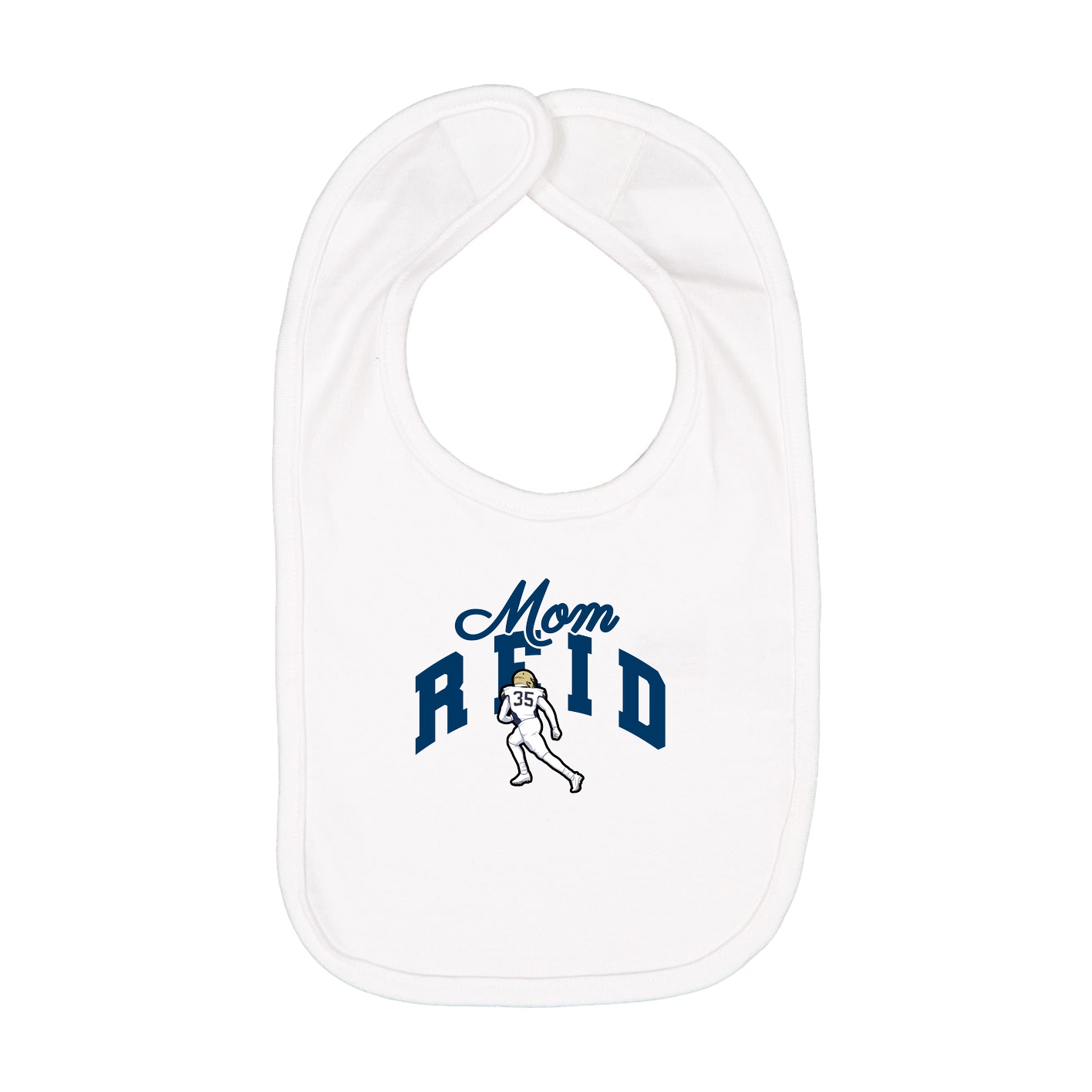 Infant Bib — Mothers Day Arch in White