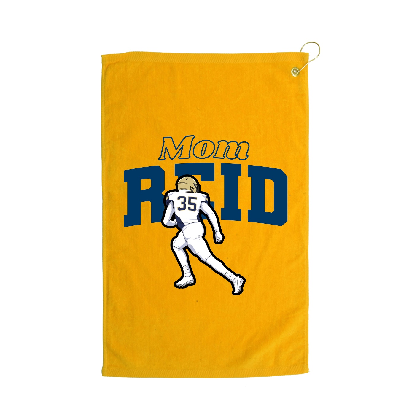 Golf Towel — Mothers Day Block in Gold