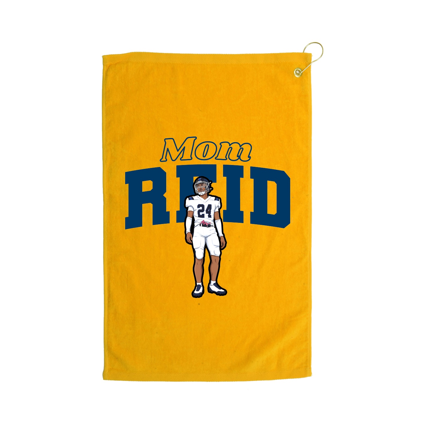 Golf Towel — Mothers Day Block in Gold