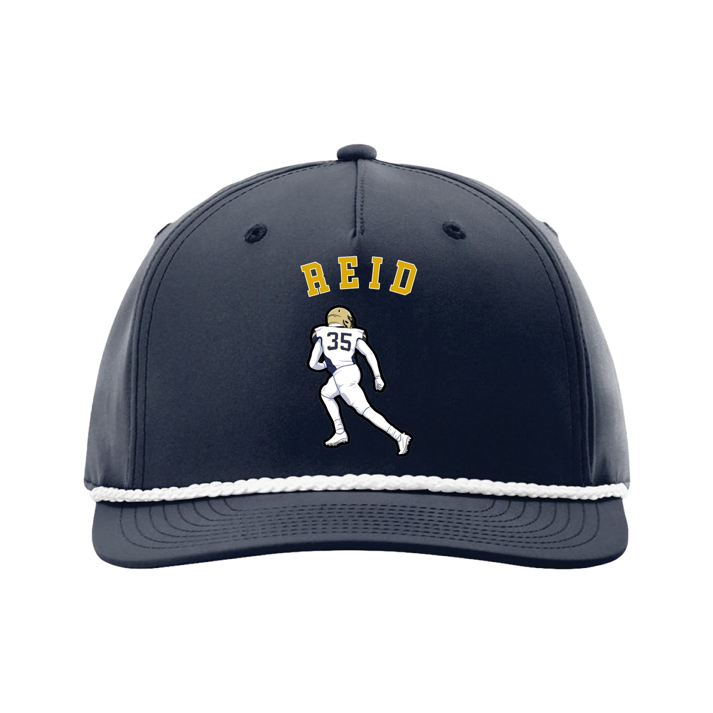 Five-Panel Classic Rope Cap — Shirsey Arch in Navy