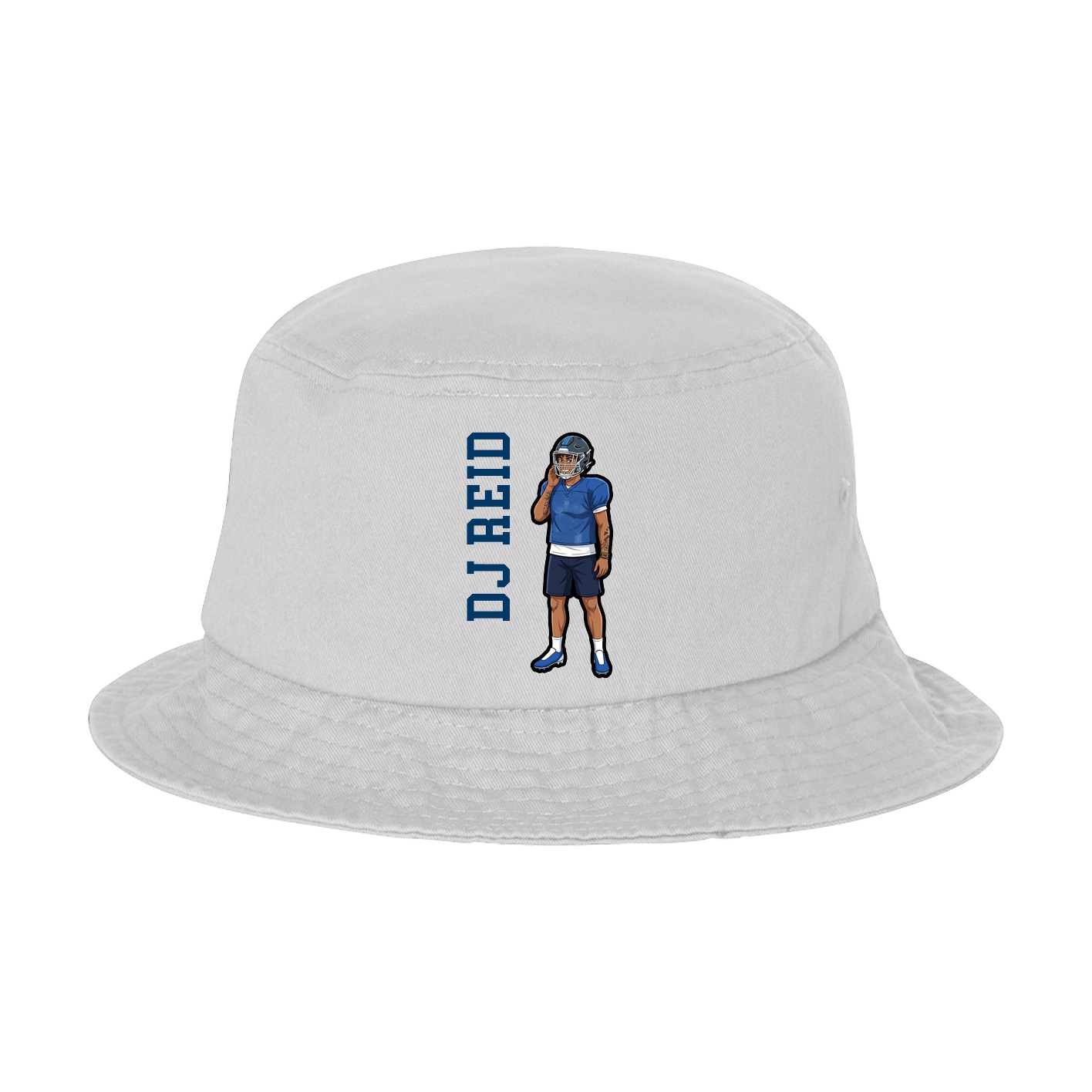 Bucket Cap — Name Vertical in White