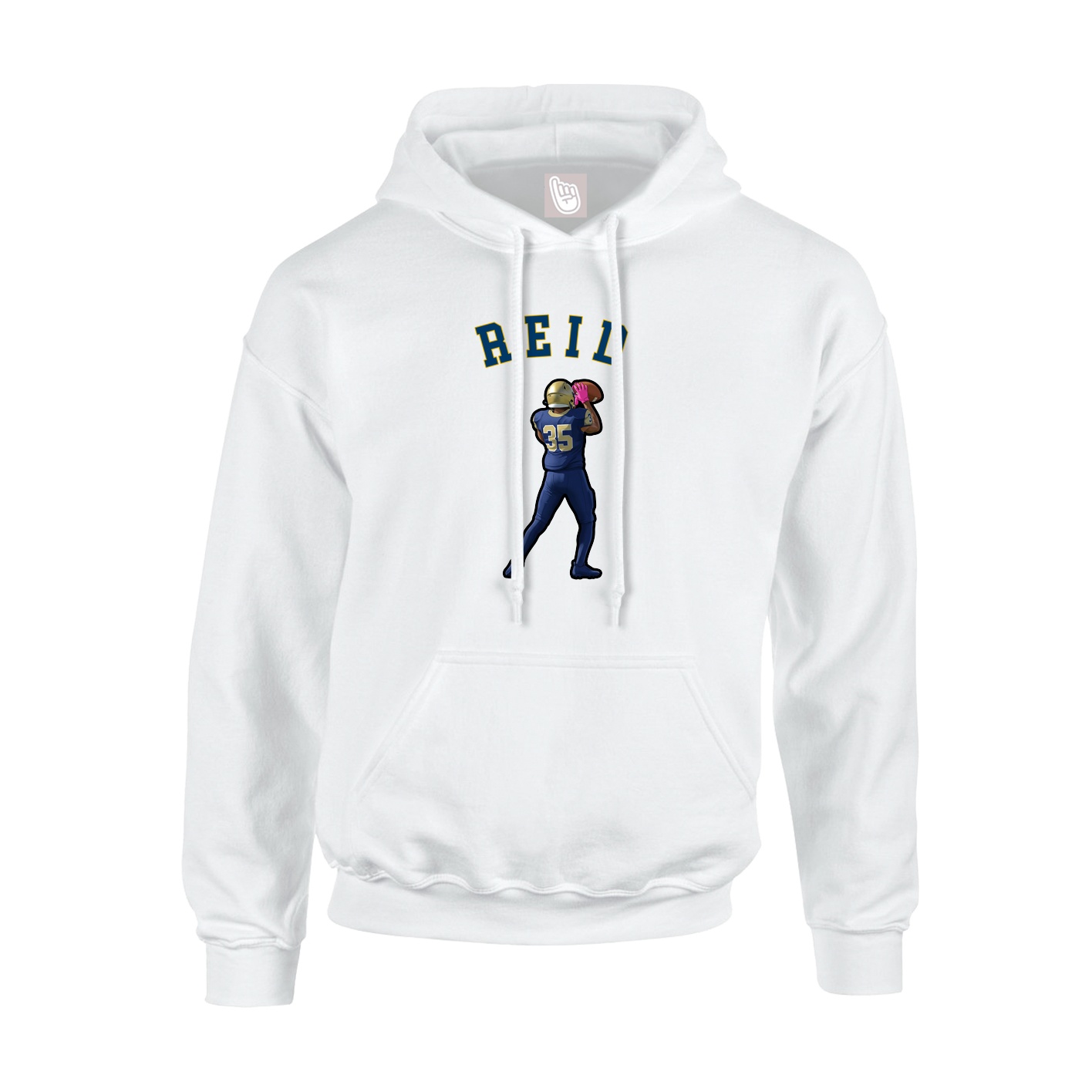 Youth Hoodie — Shirsey Arch in White
